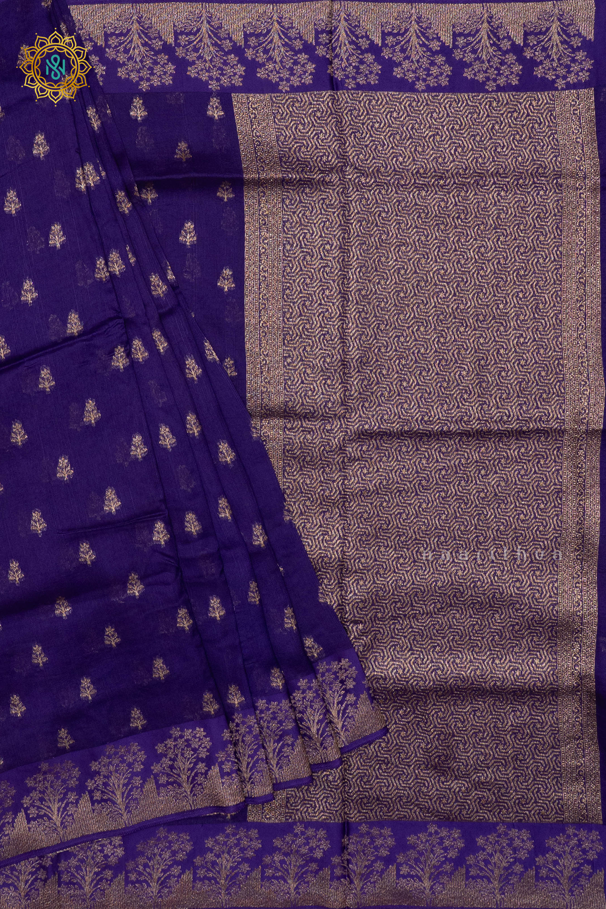 BLUE - SEMI TUSSAR SILK
