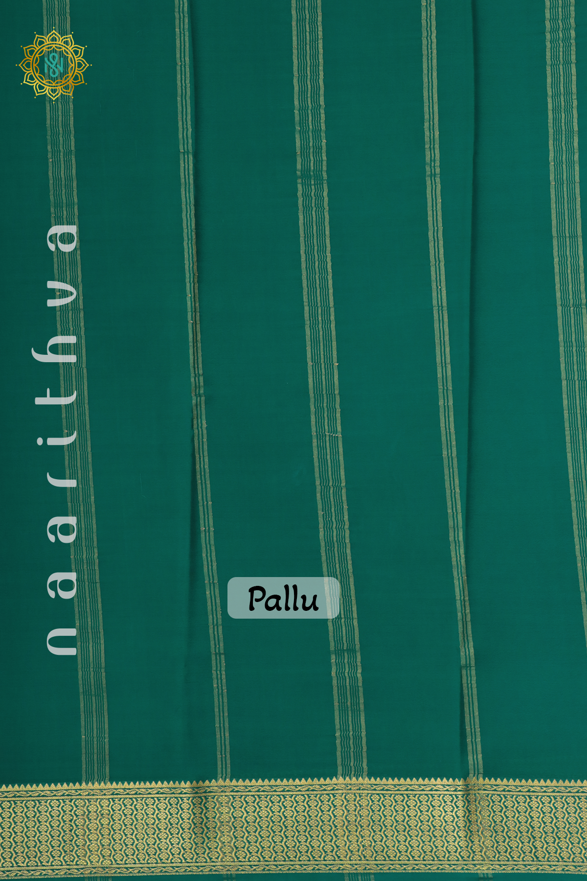 PINK WITH GREEN - PURE MYSORE CREPE SILK