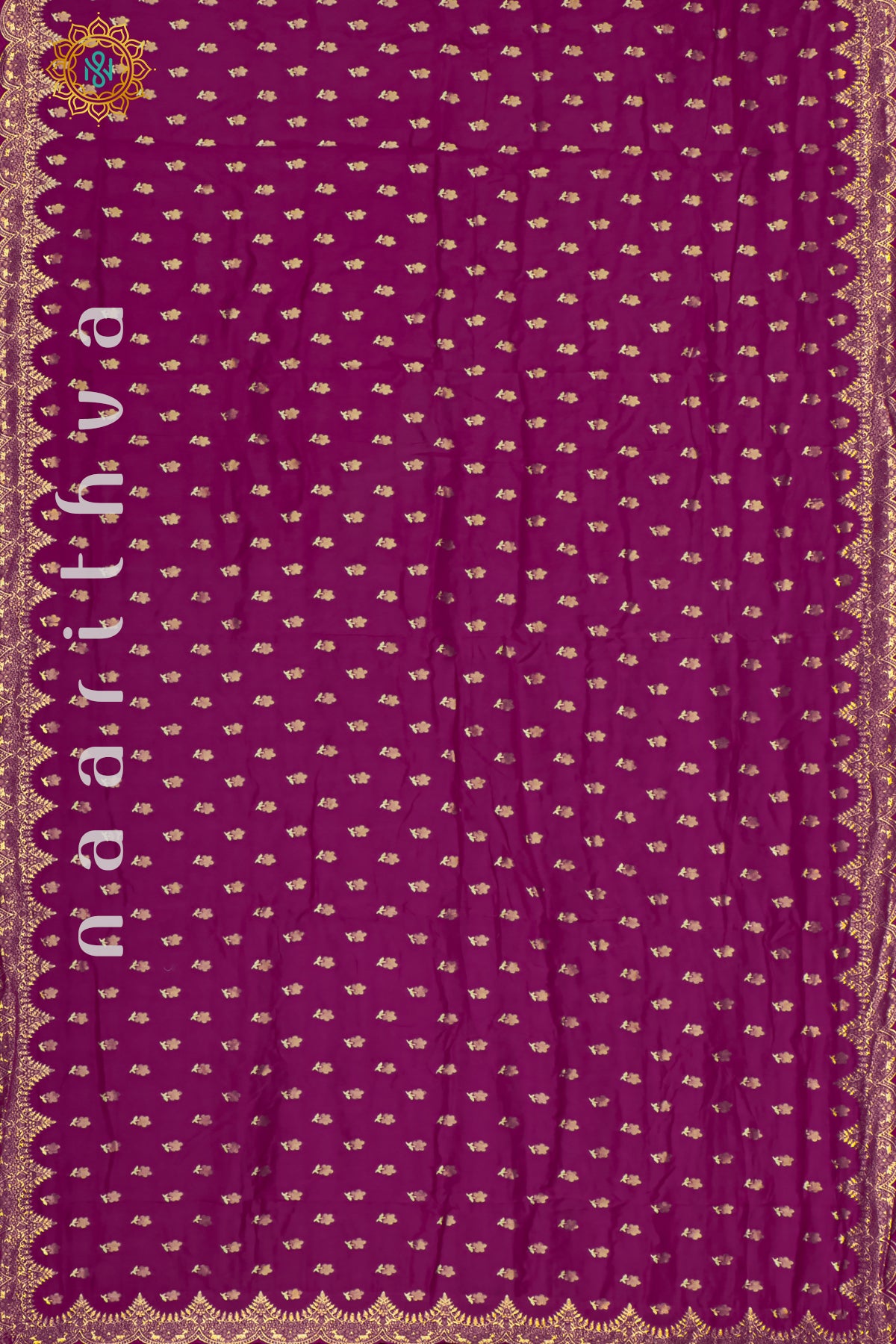 MAGENTA WITH TEAL BLUE - DOLA SILK