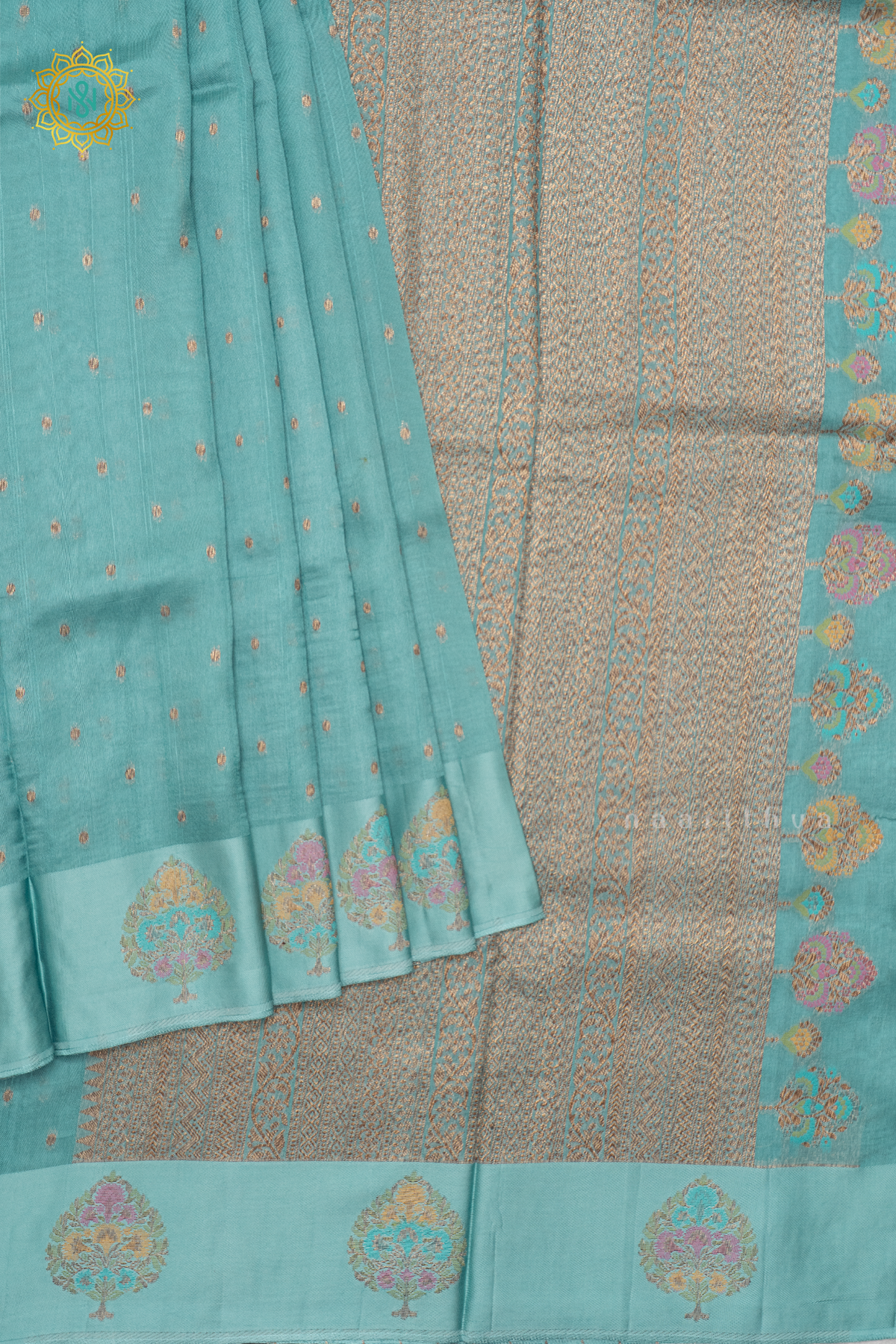 AQUA BLUE - SEMI TUSSAR