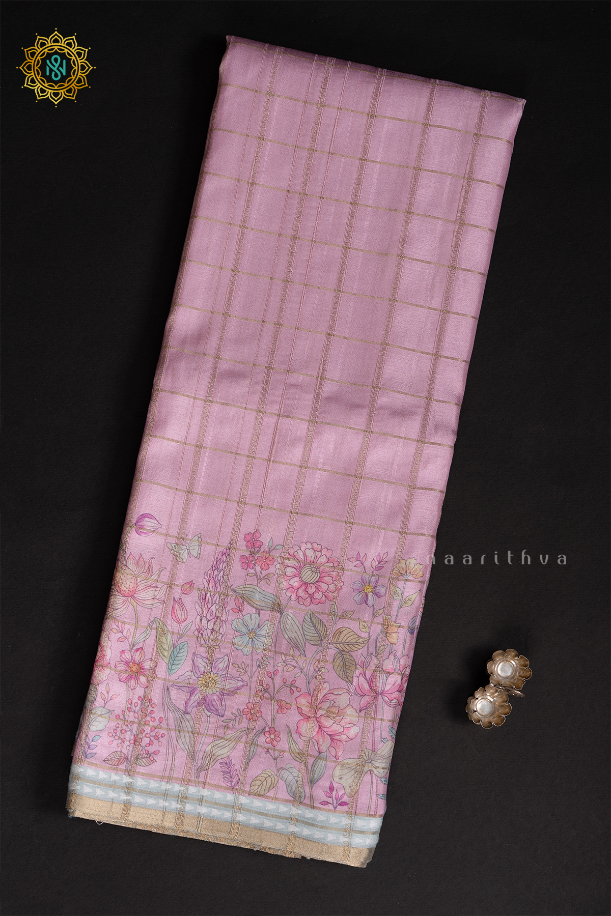 PINK WITH AQUA BLUE - KOTHA TUSSAR