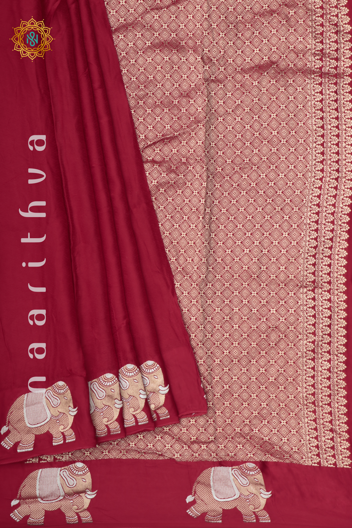 RED - SATIN BANARAS