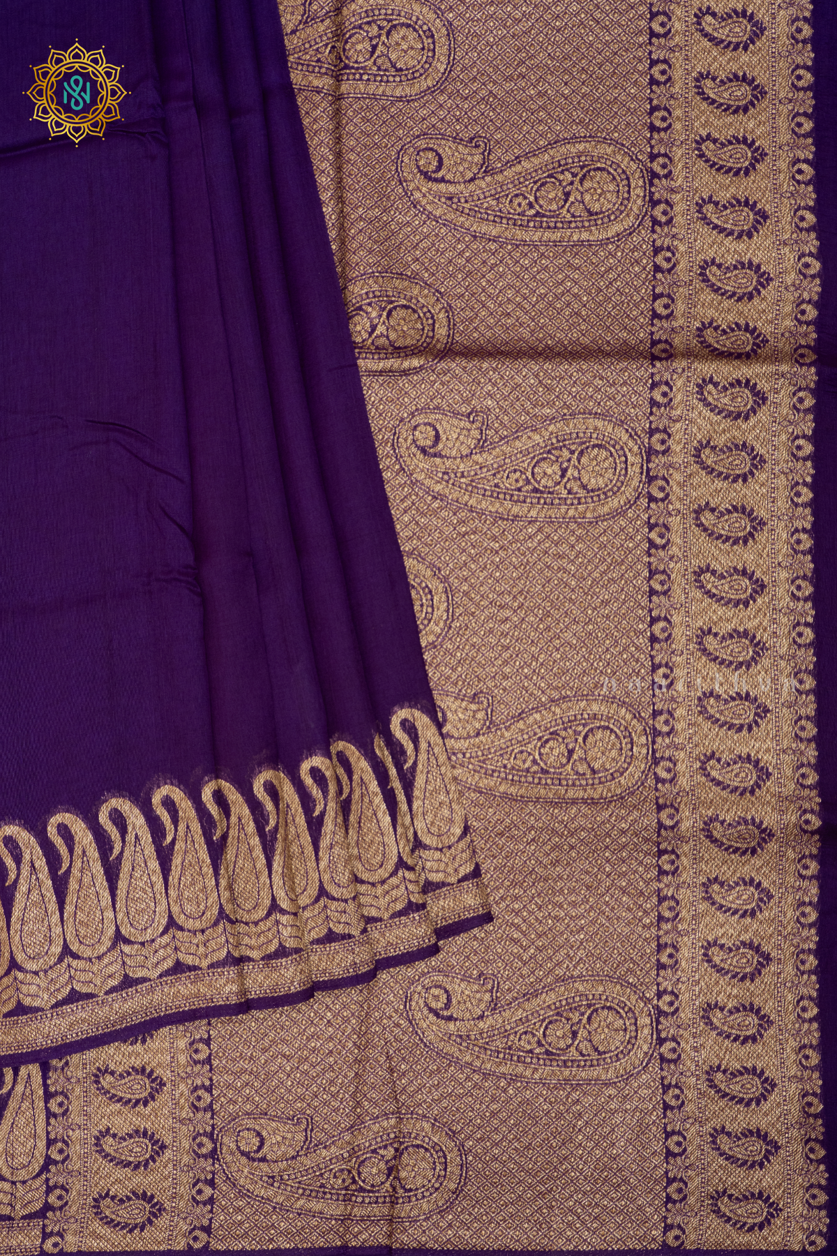 PURPLE - SEMI TUSSAR SILK