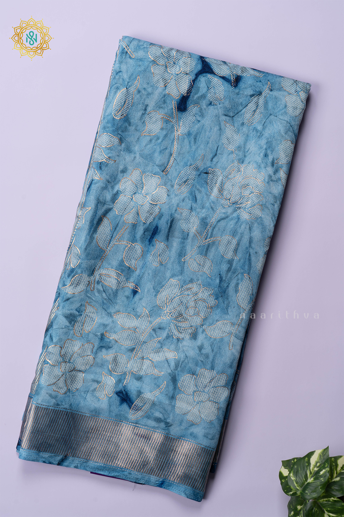 AQUA BLUE - SEMI GEORGETTE