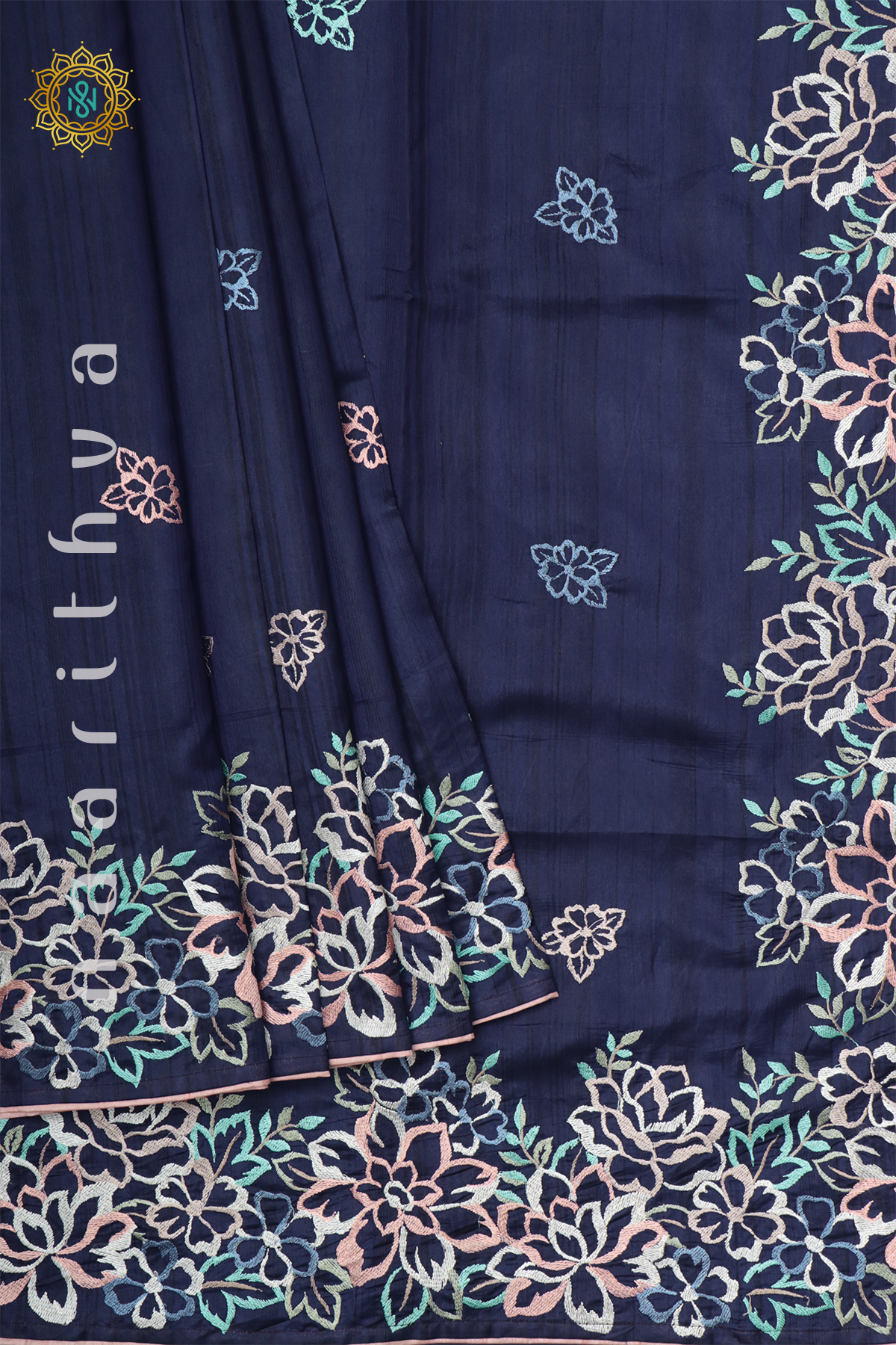 BLUE - SEMI TUSSAR SILK