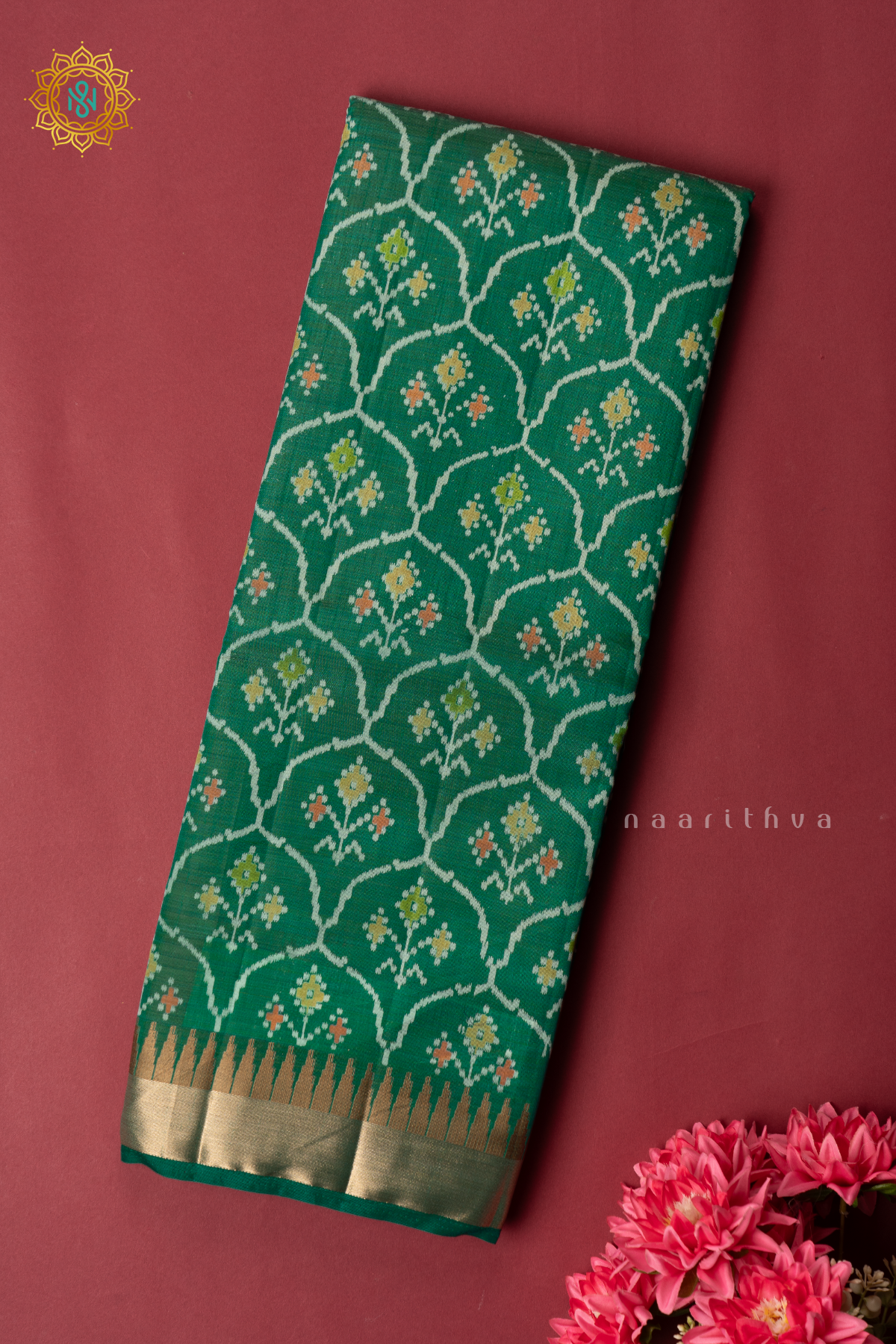 GREEN - SEMI TUSSAR SILK