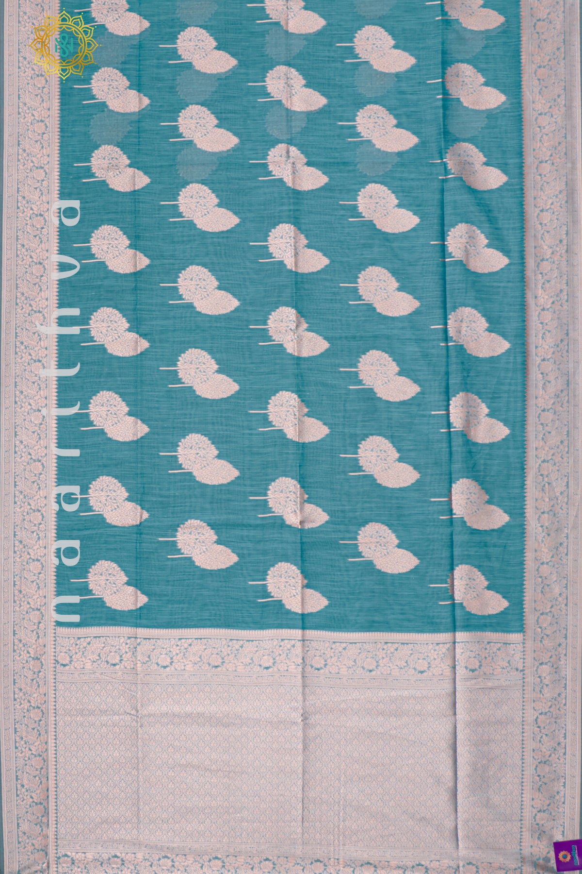 BLUE - SEMI RAW SILK