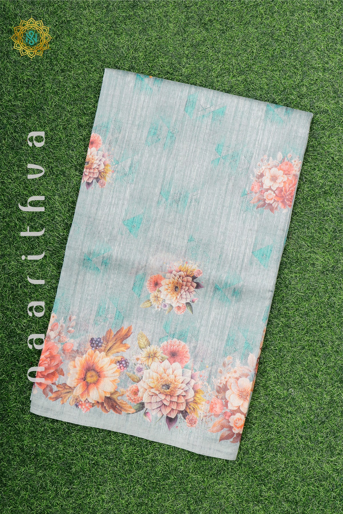 AQUA BLUE - JUTE COTTON