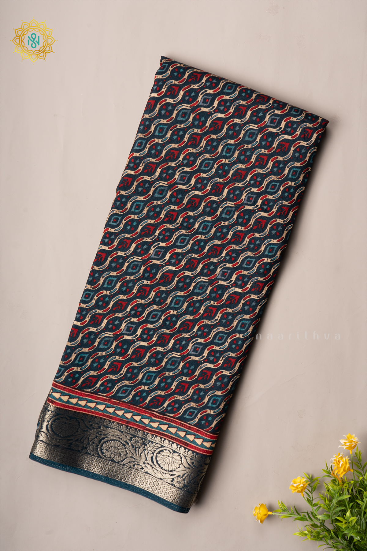 TEAL BLUE - SEMI CREPE SILK