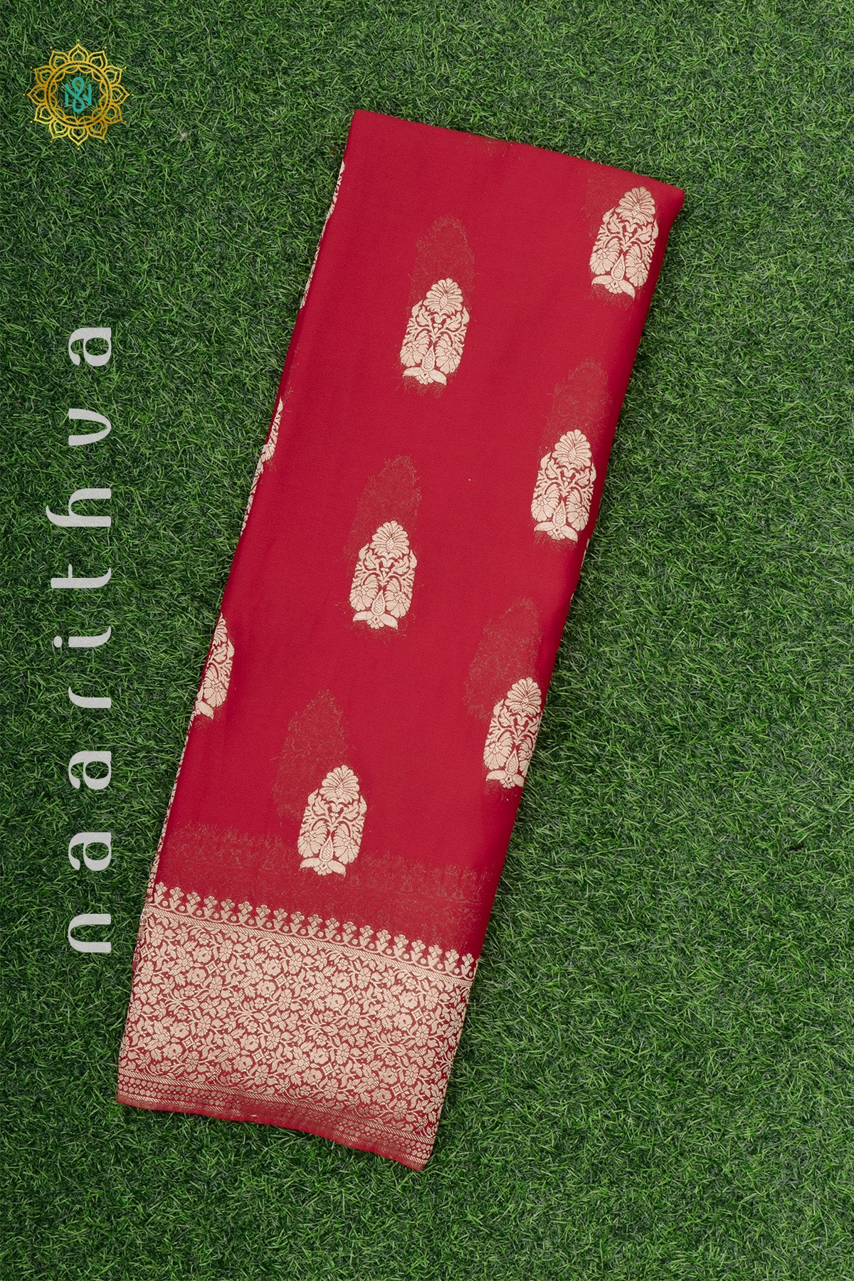 RED - SEMI CHIFFON GEORGETTE