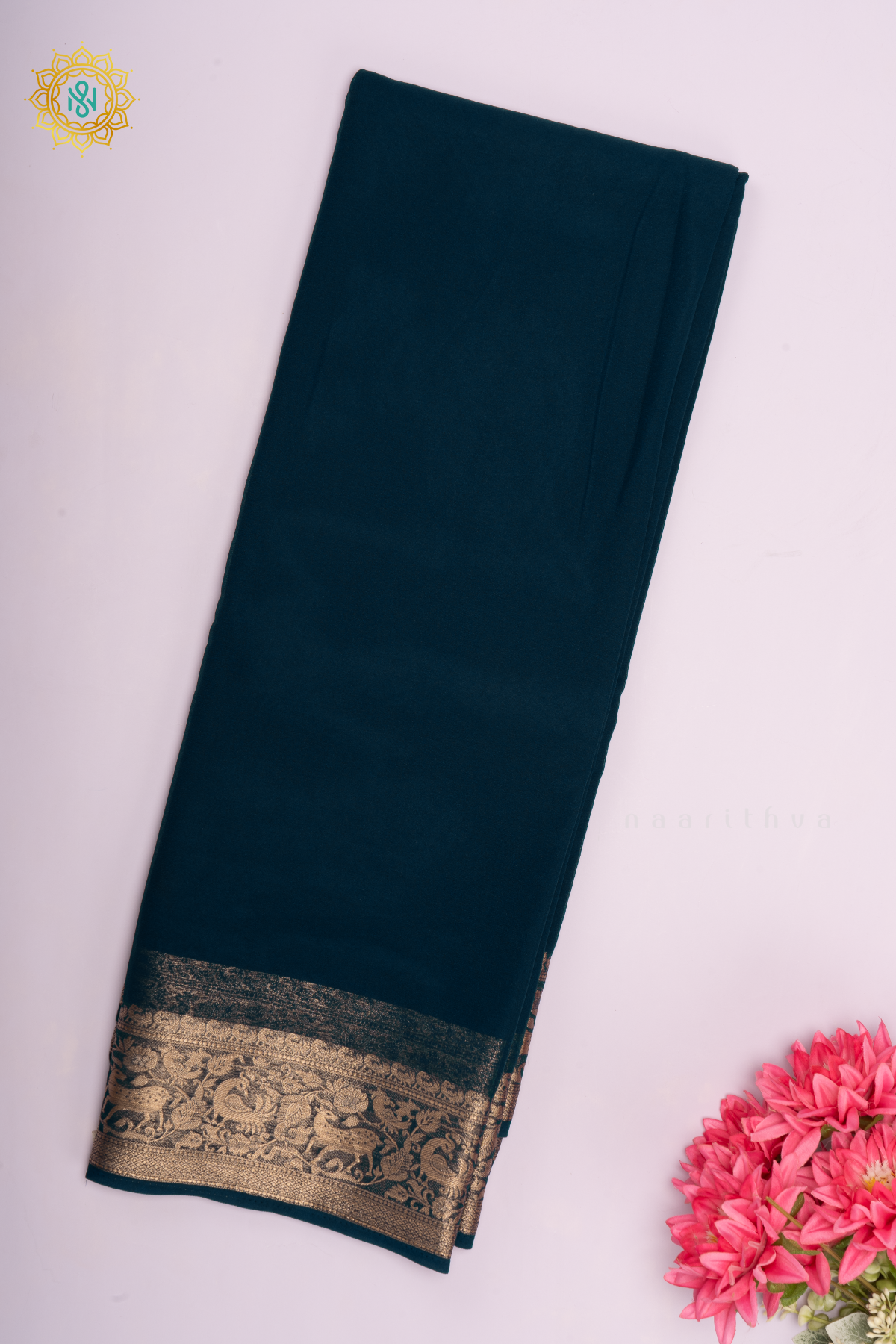 PEACOCK BLUE - SEMI GEORGETTE