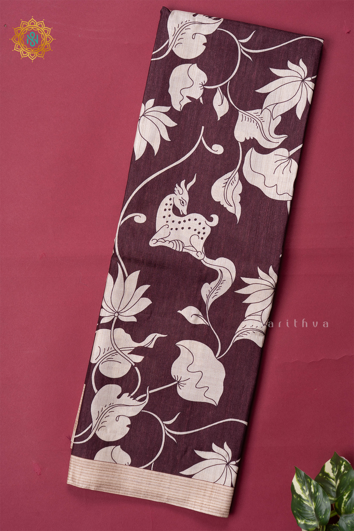 BROWN WITH OFF WHITE - KOTHA TUSSAR