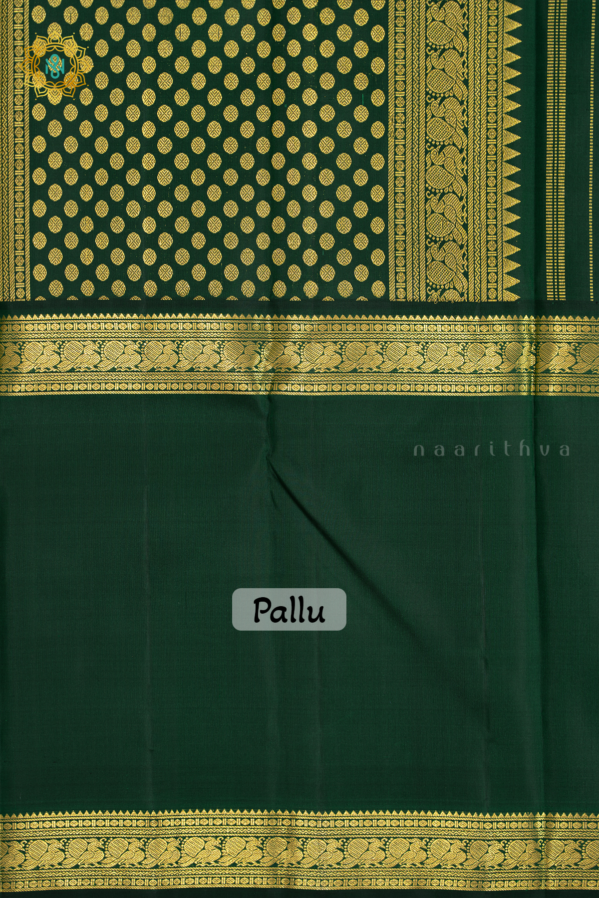 RED WITH GREEN - PURE KANJIVARAM SILK