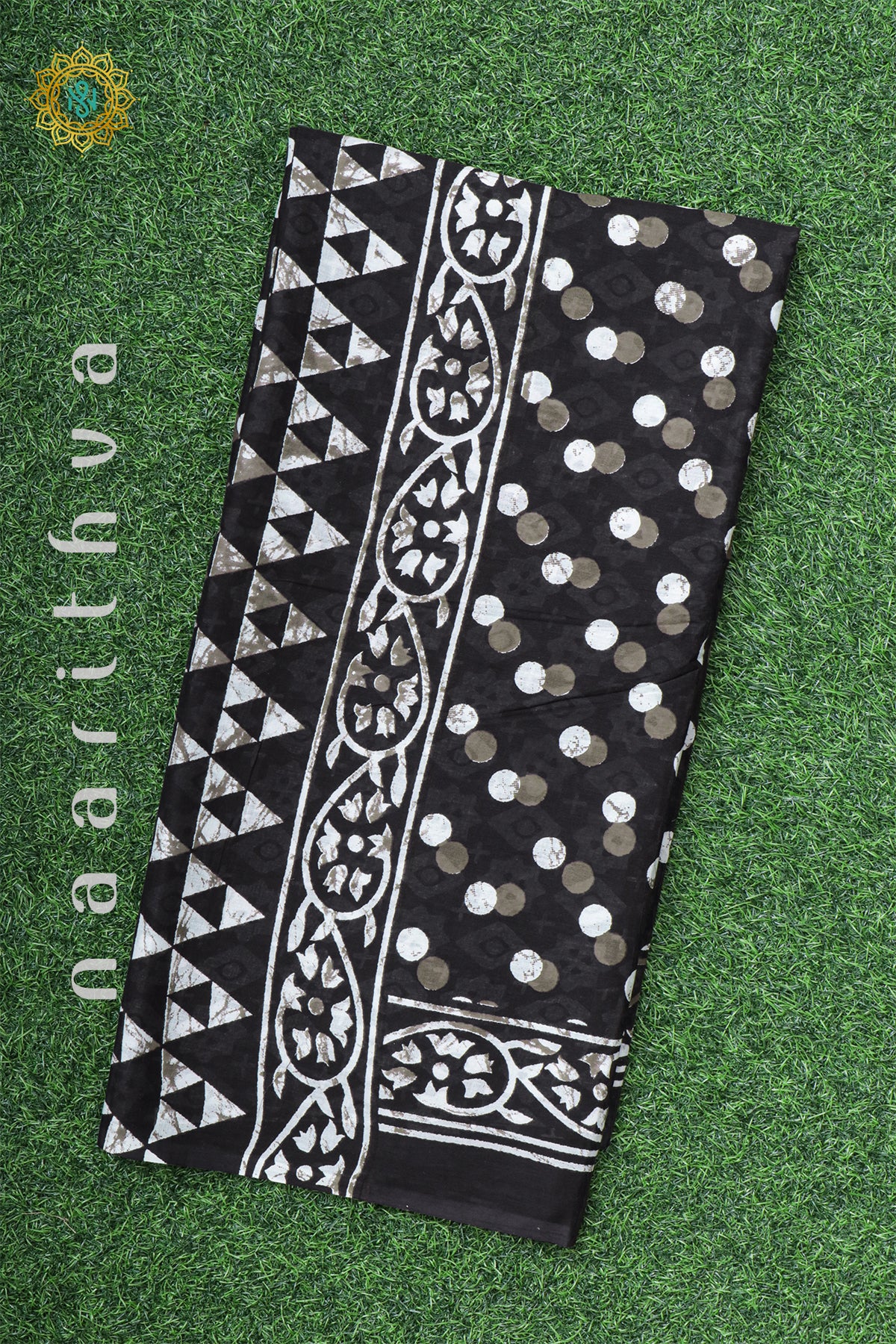 BLACK WITH WHITE - MUL COTTON