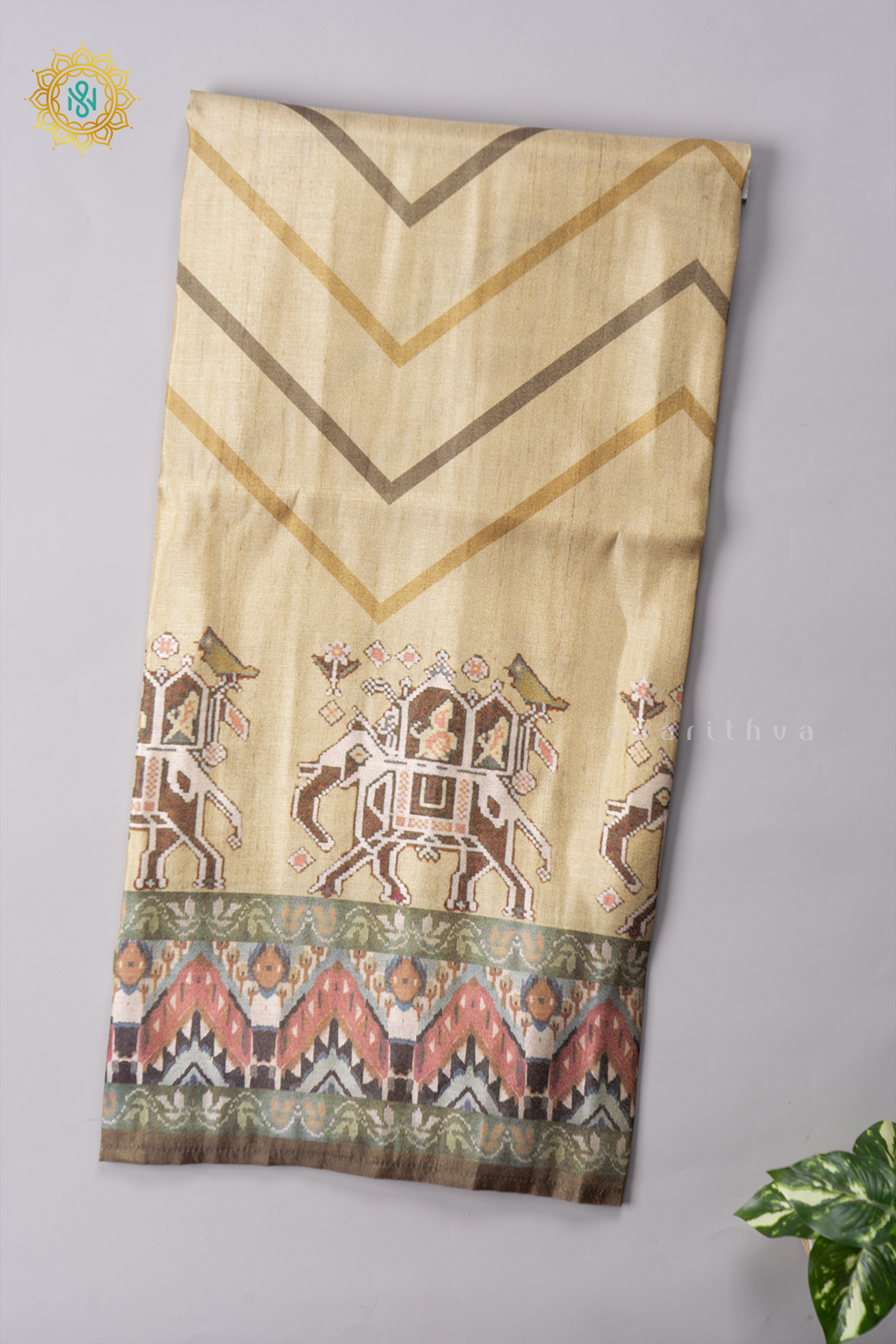 LIGHT YELLOW WITH GREEN - SEMI TISSUE
