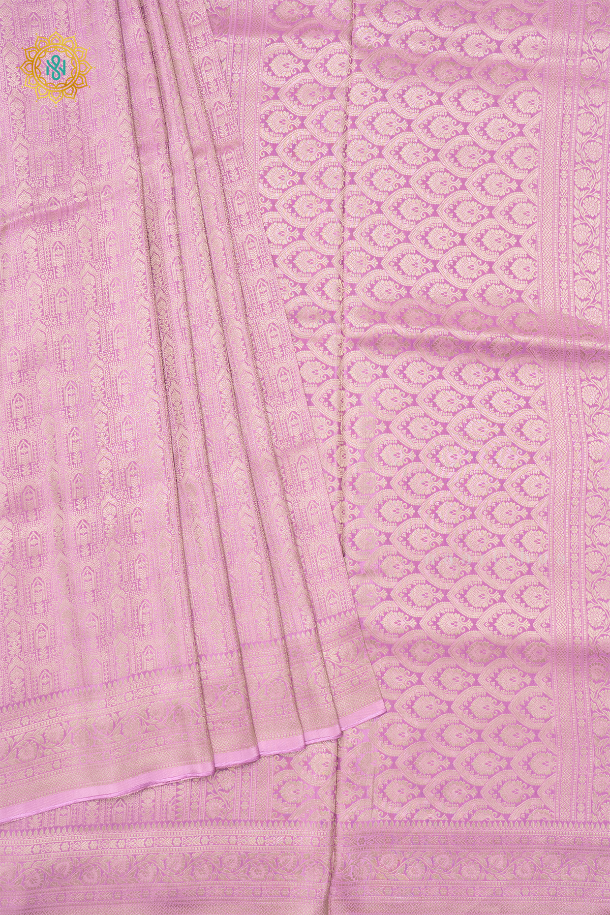 PINKISH LAVENDER - SEMI KATAN BANARASI