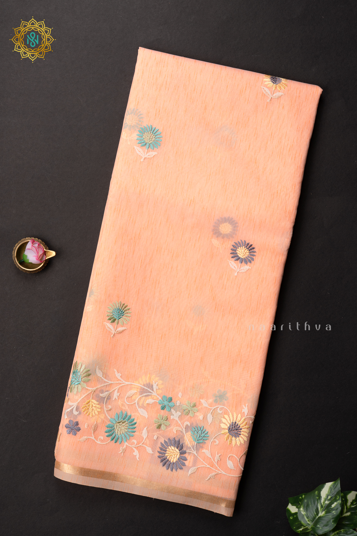 PEACHISH ORANGE - KORA COTTON