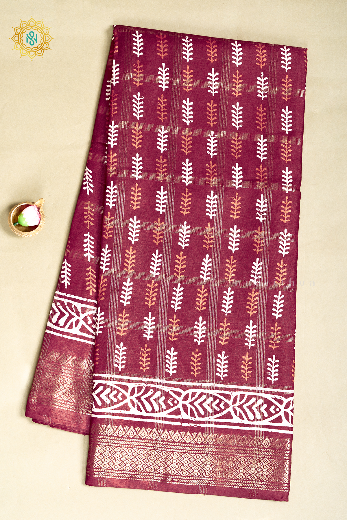 MAROON - DOLA SILK