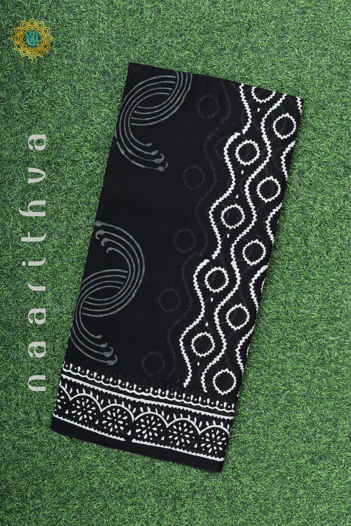 BLACK WITH WHITE - MUL COTTON