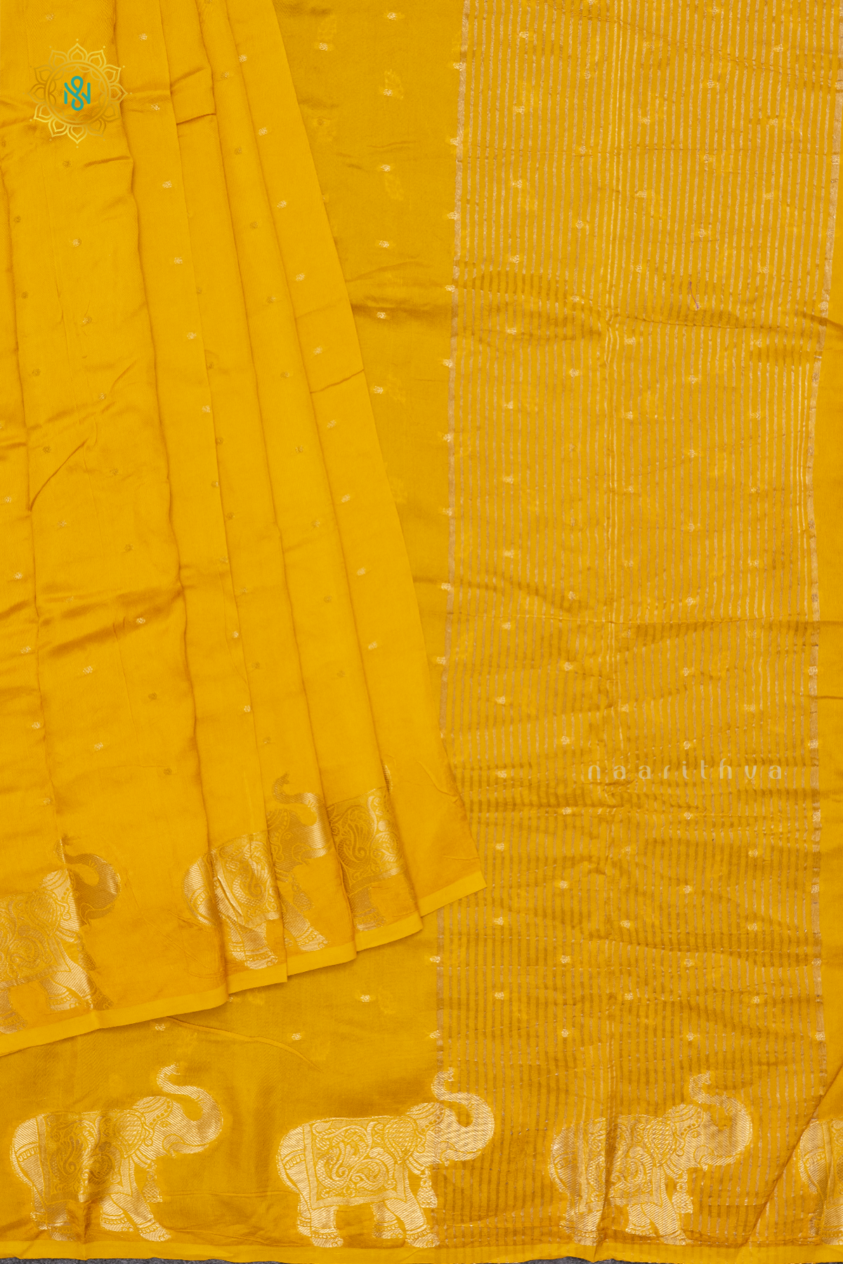 YELLOW WITH PURPLE - DOLA SILK
