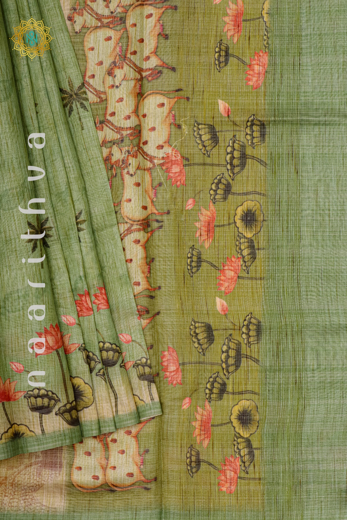 GREEN - LINEN TISSUE