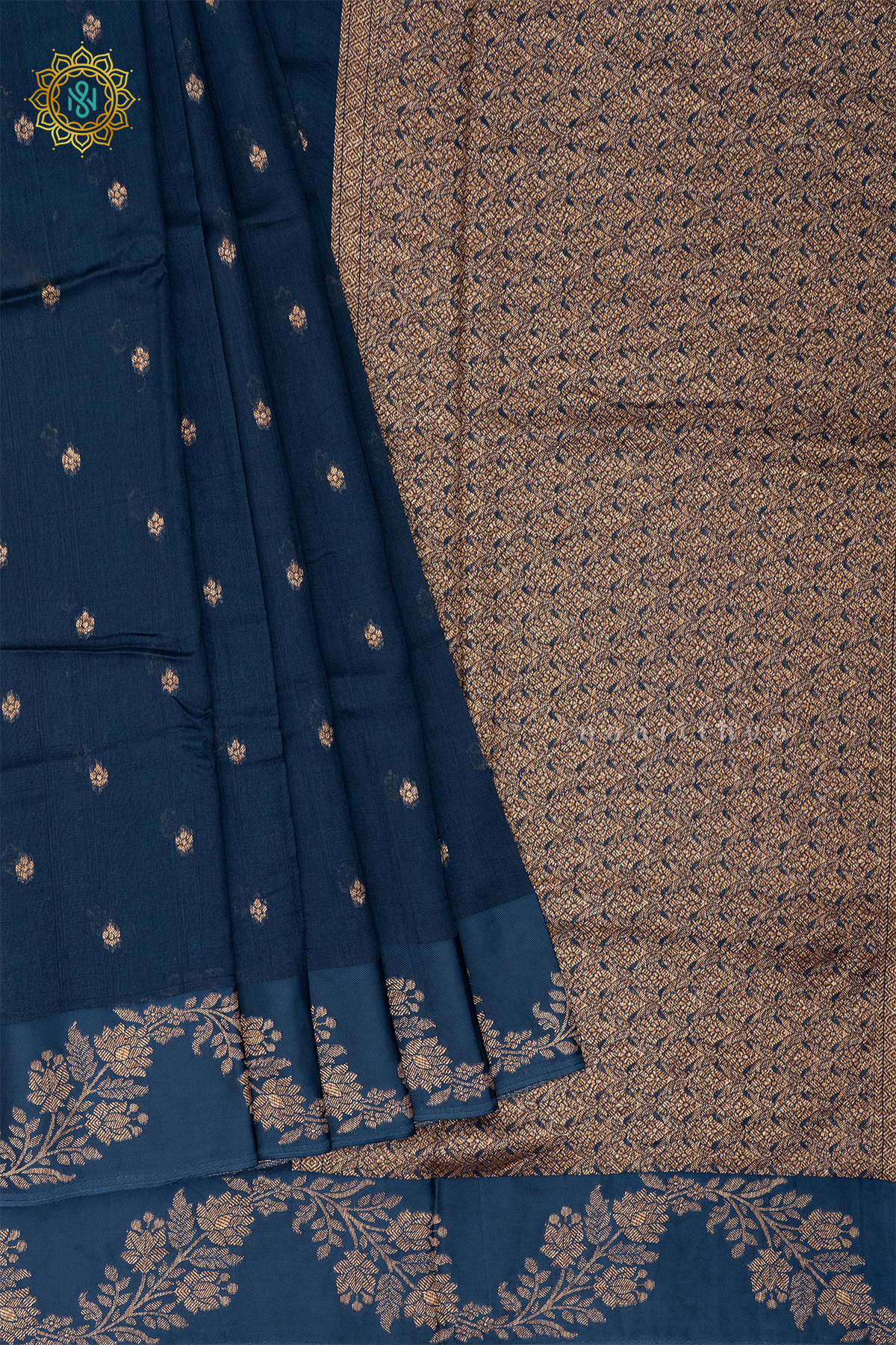 PEACOCK GREEN - SEMI TUSSAR SILK