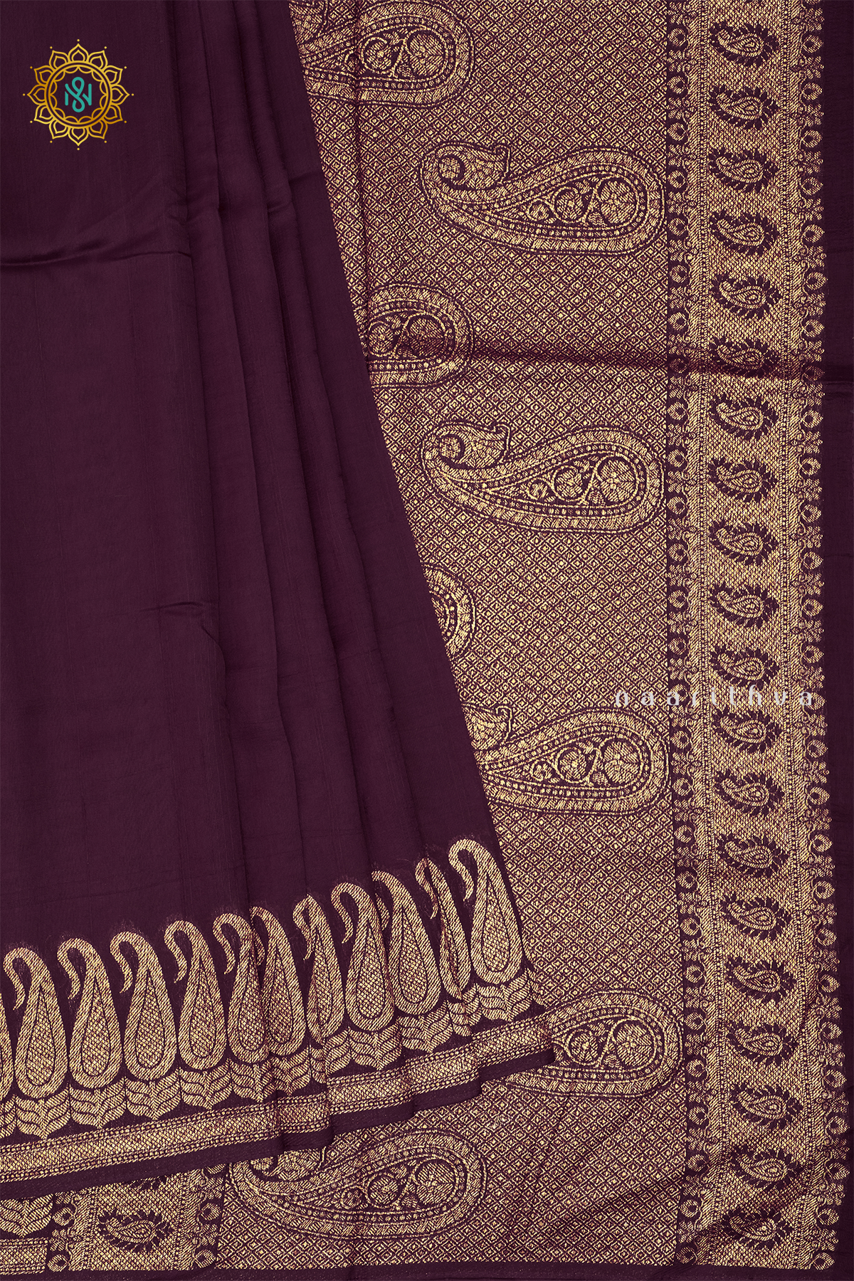 WINE - SEMI TUSSAR SILK