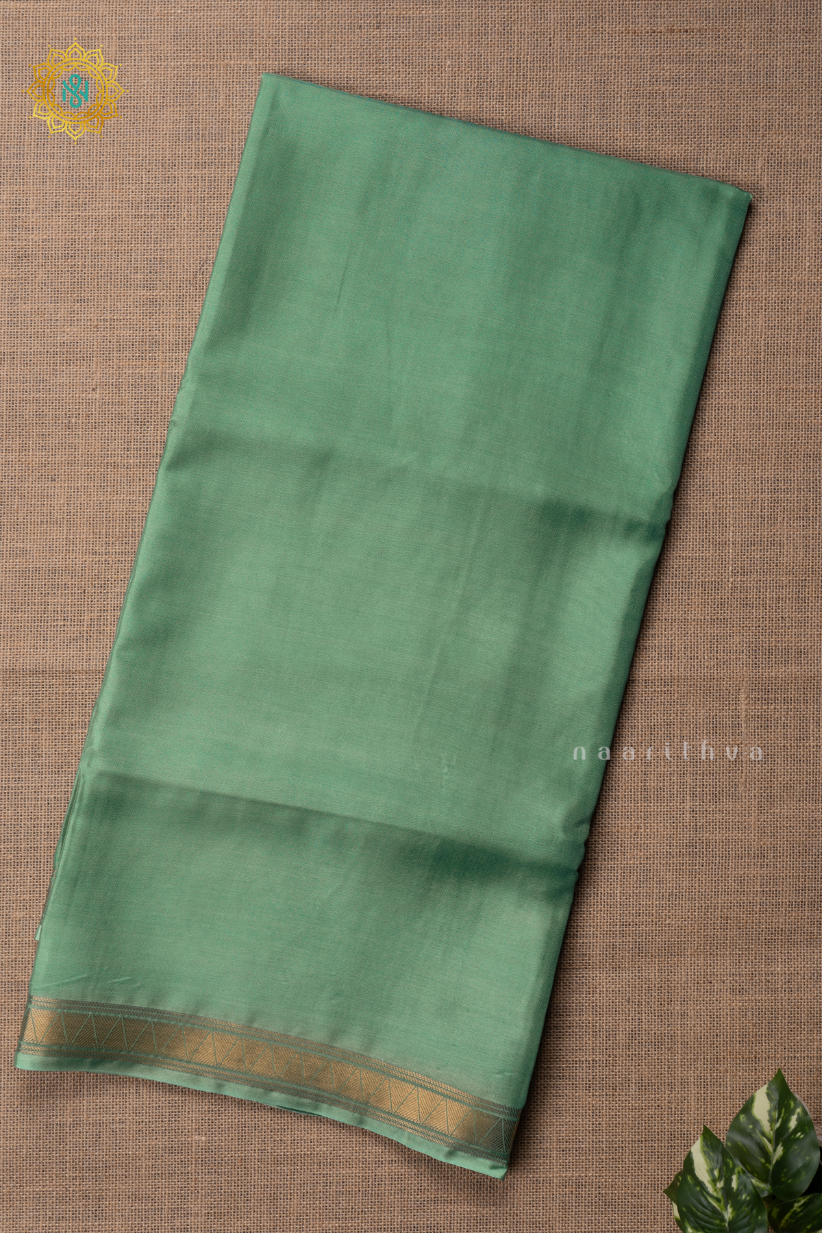 PISTA GREEN - SEMI MYSORE CREPE SILK