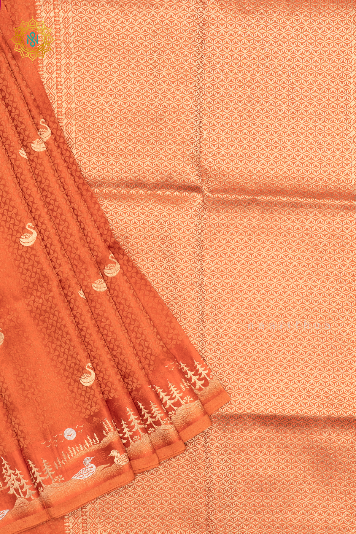 ORANGE - SATIN CREPE