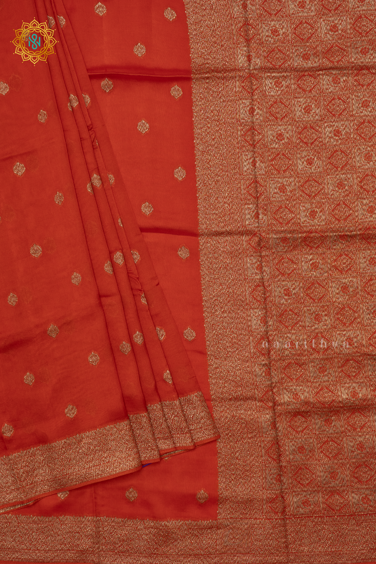ORANGE - SEMI TUSSAR SILK
