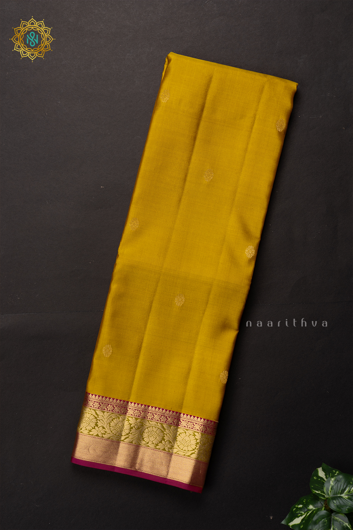 YELLOW WITH PINK - PURE KANJIVARAM SILK