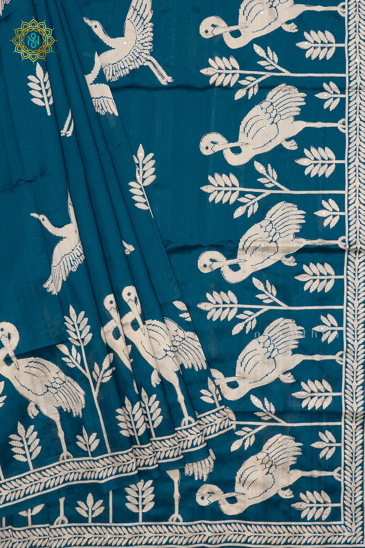 TEAL BLUE - SEMI TUSSAR