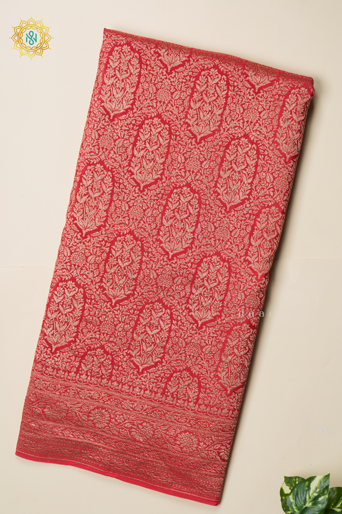 RED - PURE BANARASI CREPE