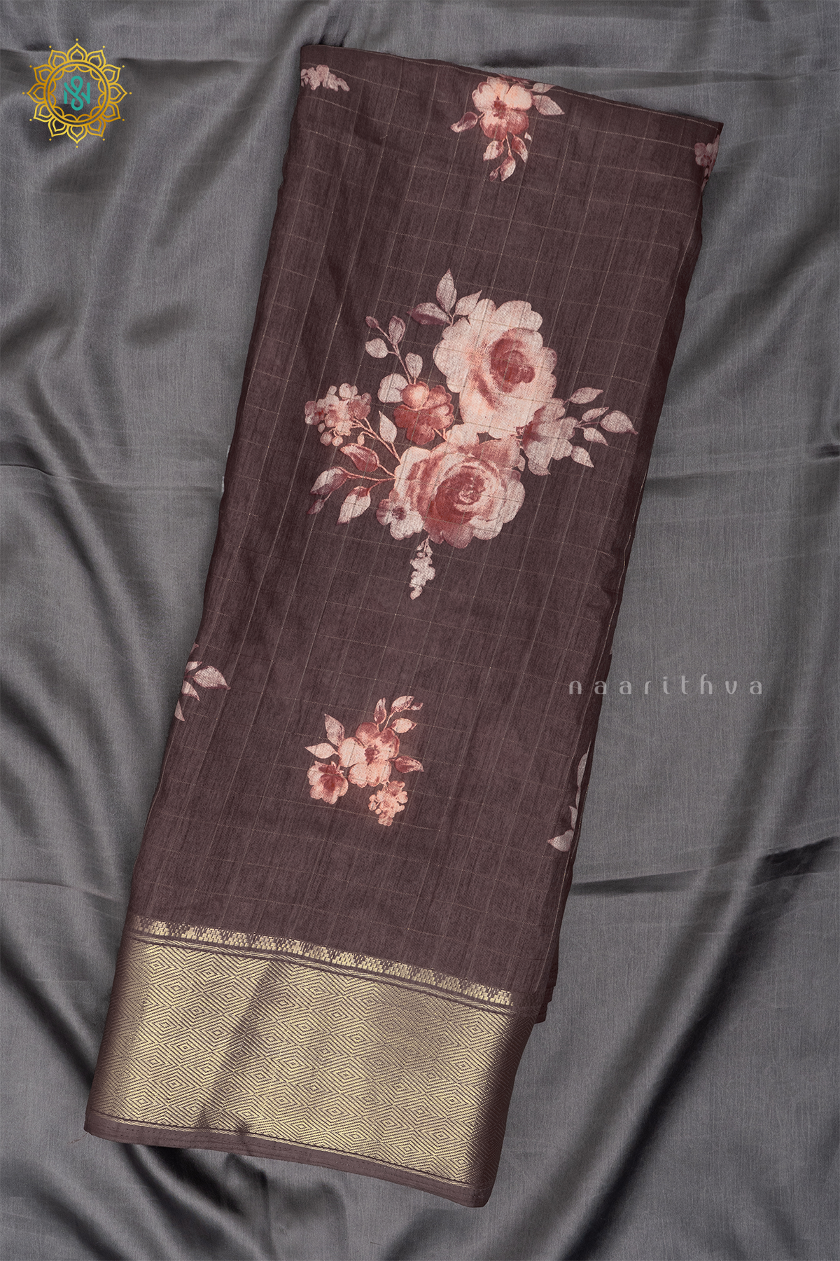 BROWN - MAGENTA - DOLA SILK