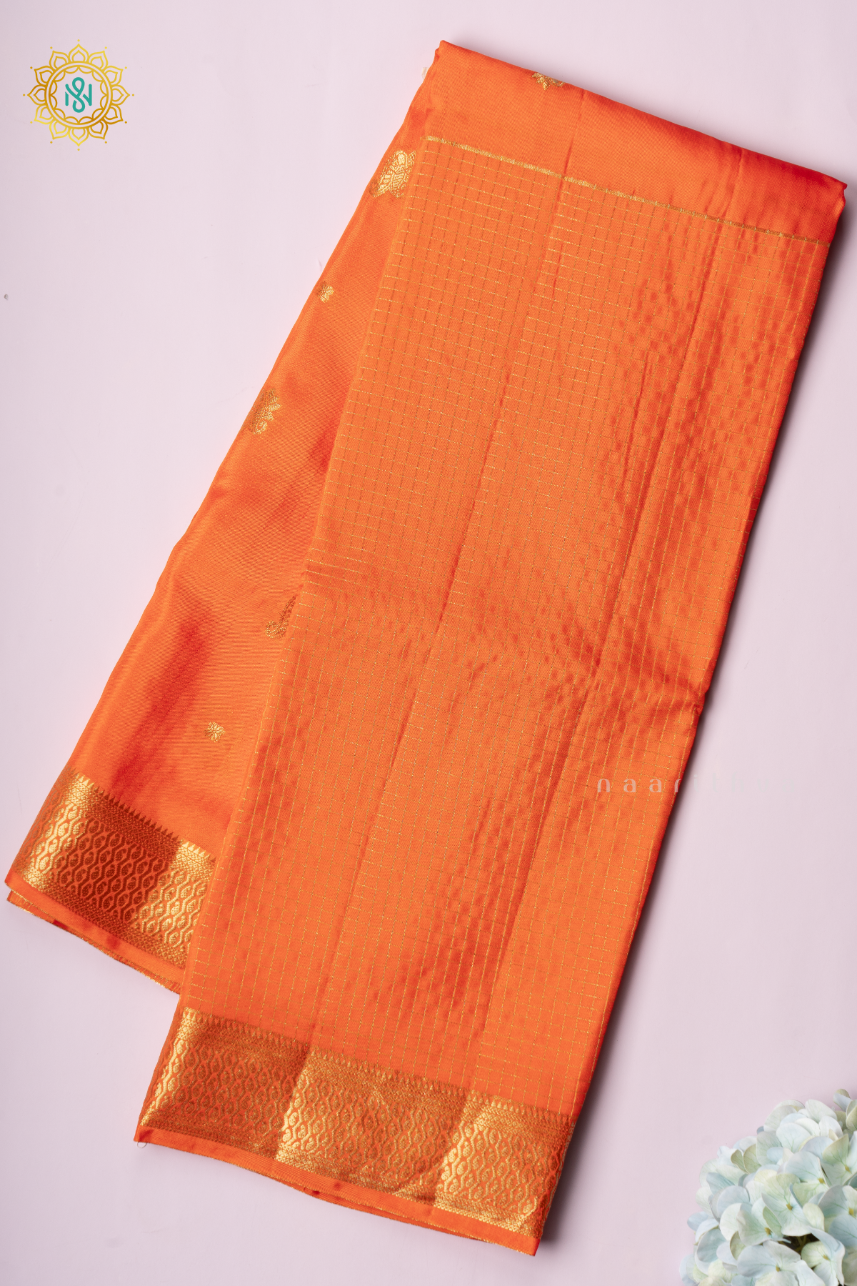 ORANGE - SEMI CREPE SILK