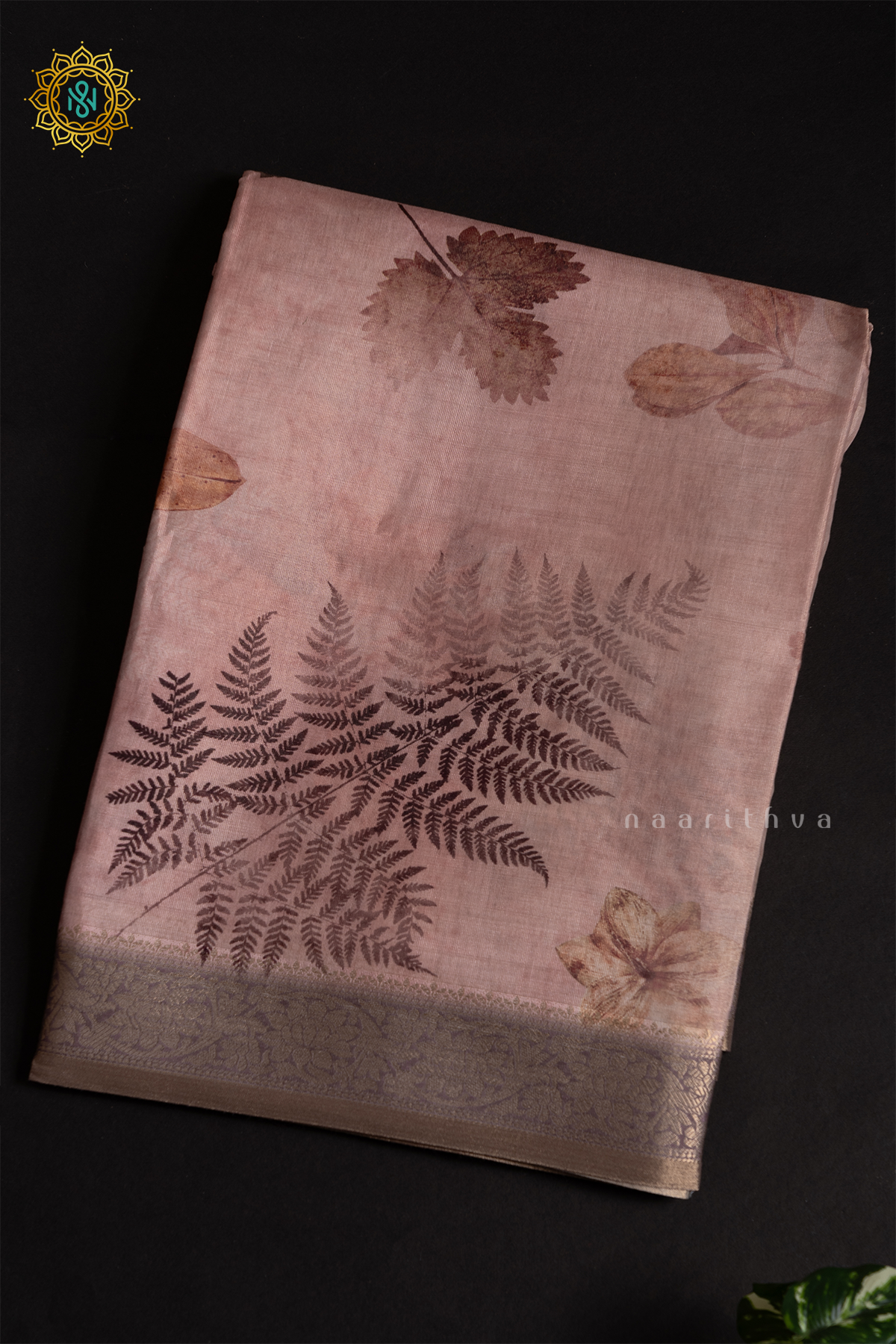 PEACH WITH BROWN - LINEN TISSUE
