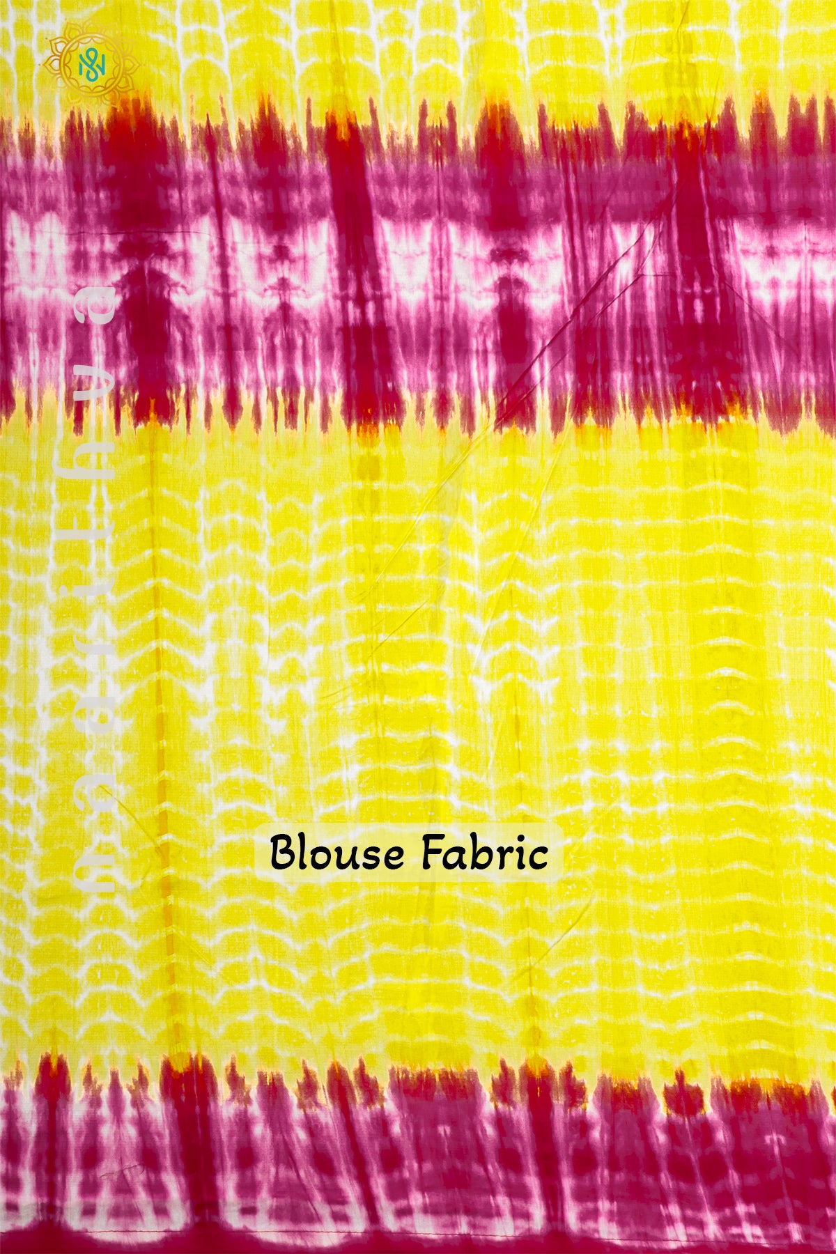 RED WITH PINK & YELLOW - SEMI GEORGETTE