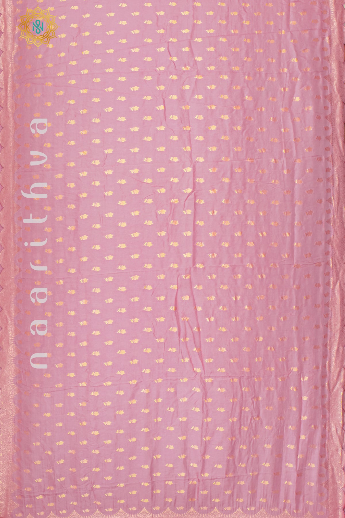 BABY PINK WITH RED - DOLA SILK
