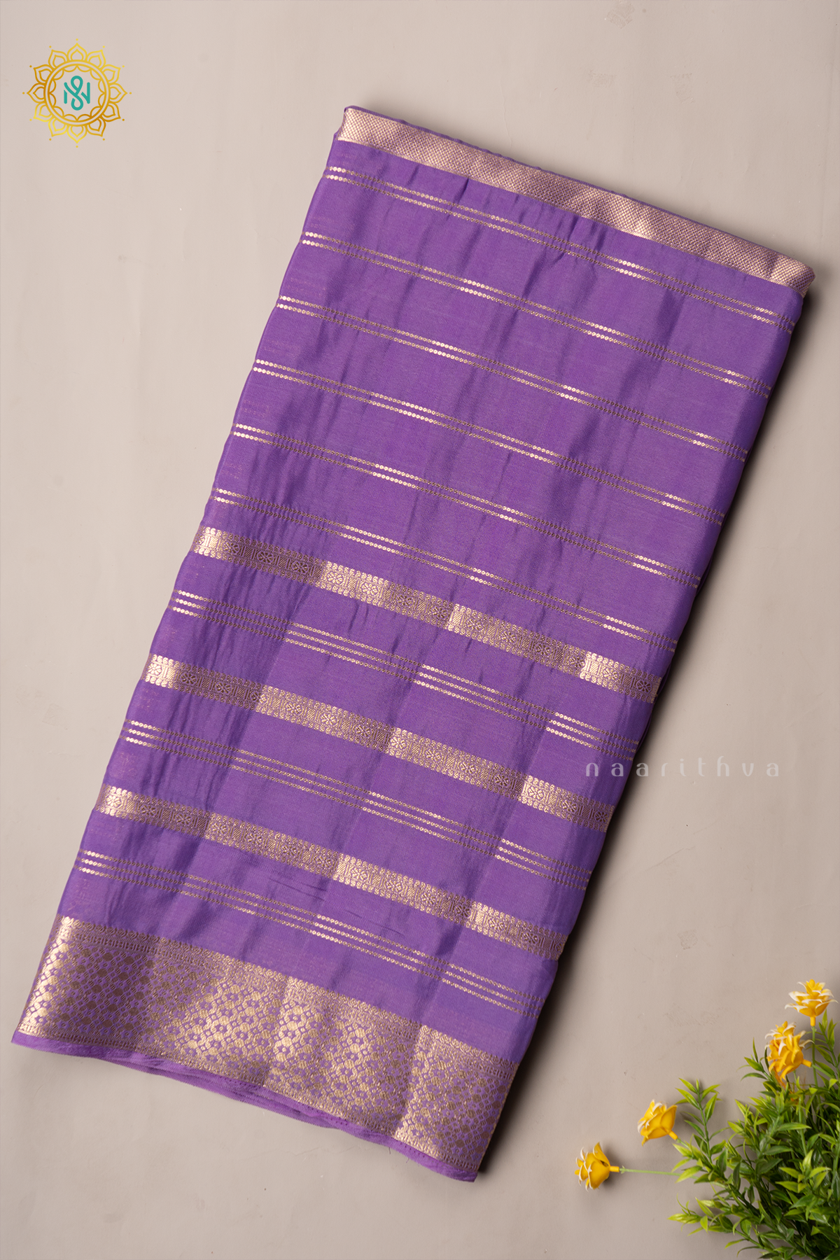 LAVENDER - SEMI MYSORE CREPE SILK