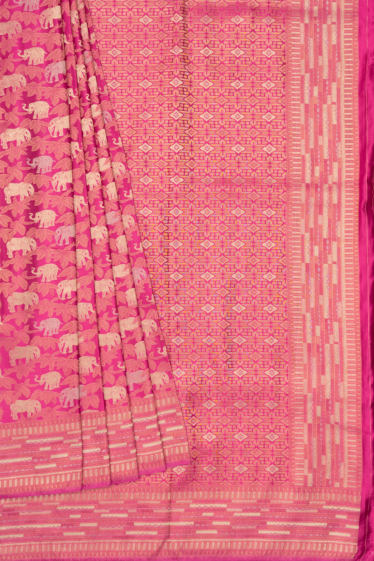PINK - SEMI KATAN BANARASI