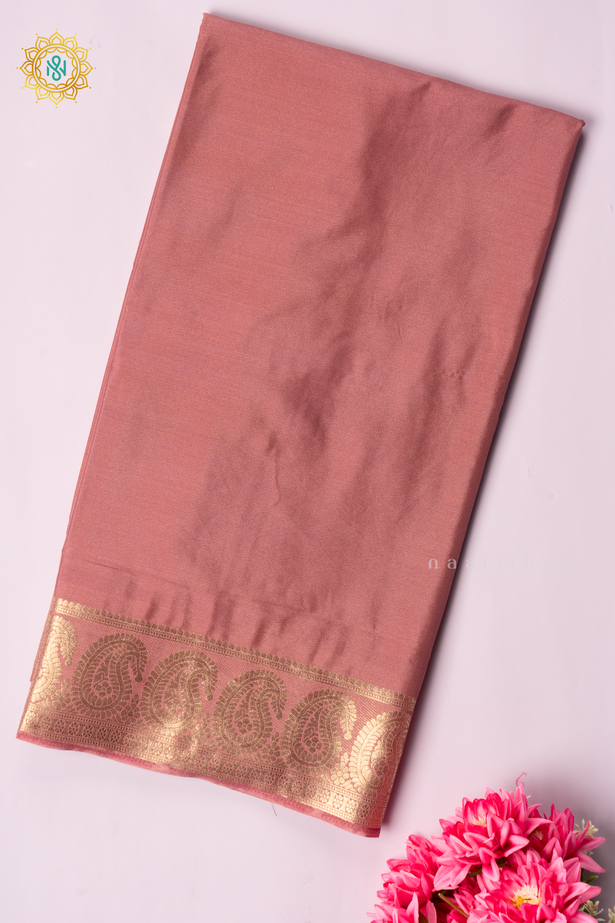 MAUVE - SEMI MYSORE CREPE SILK