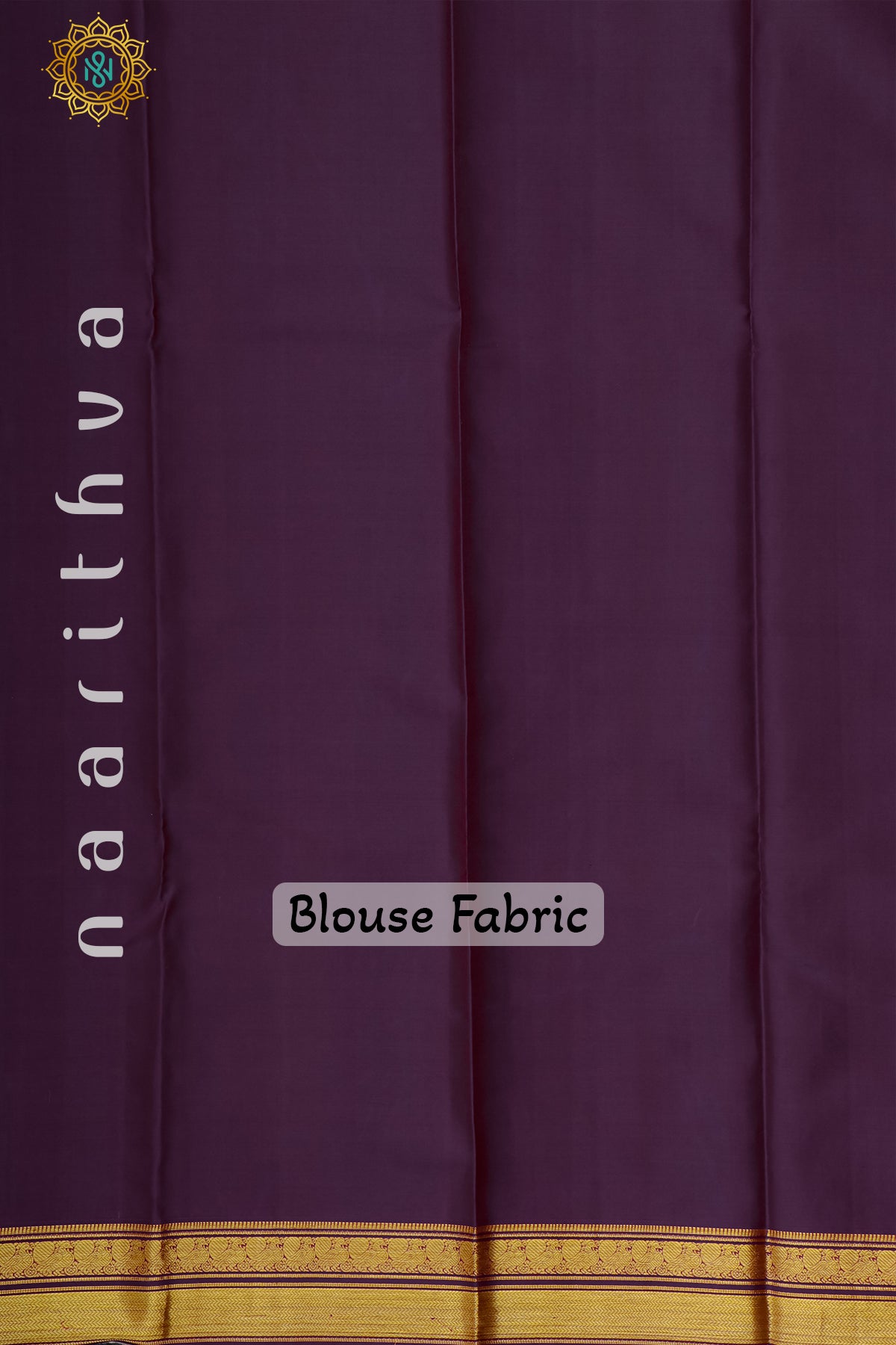 AQUA BLUE WITH DEEP WINE - PURE KANJIVARAM SILK