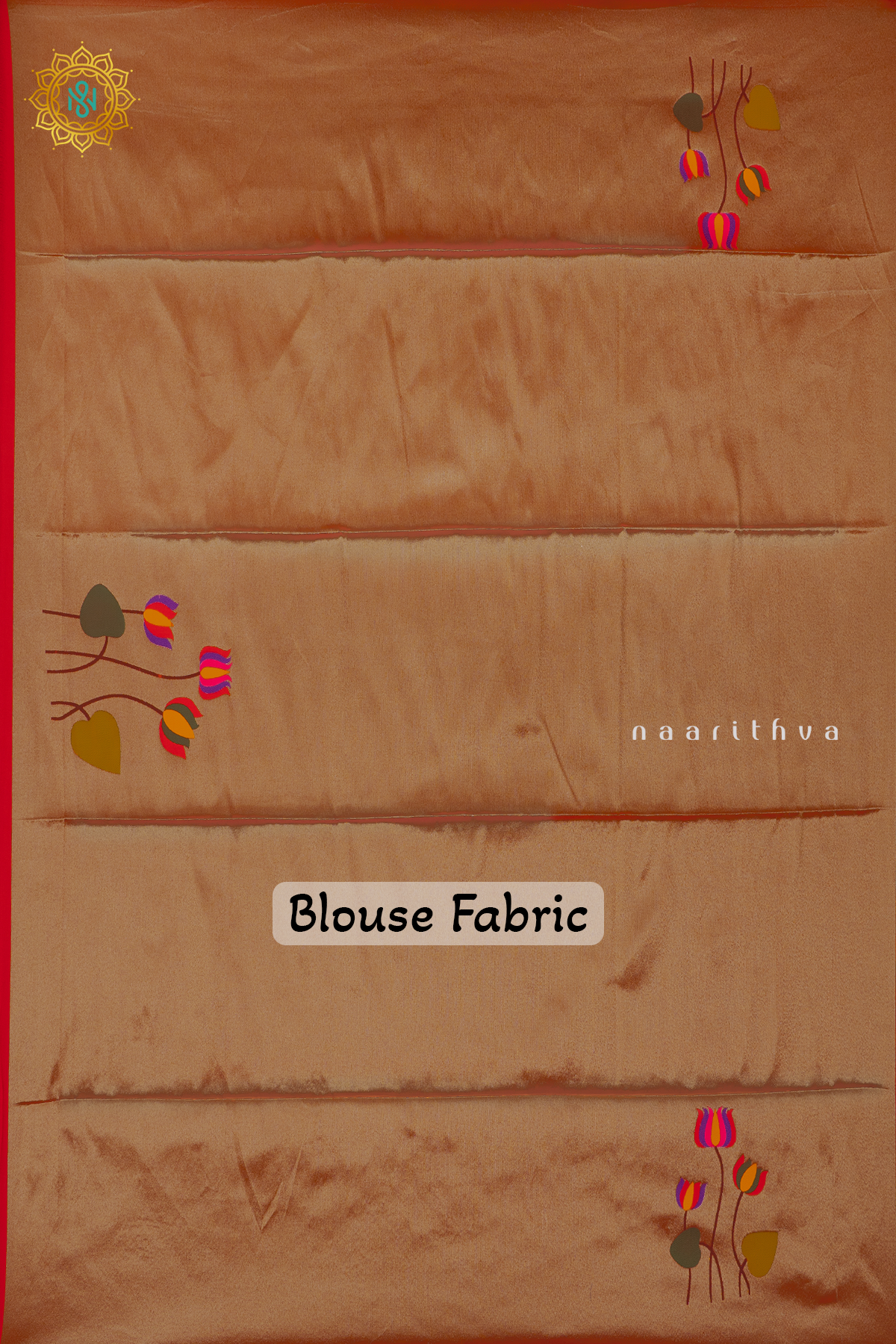 RED - SEMI SILK PAITHANI BIT