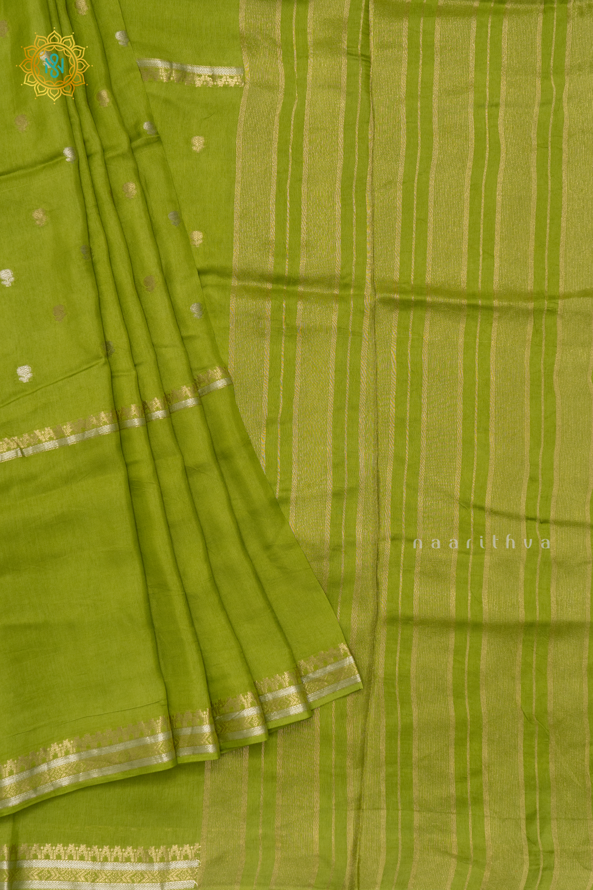 PARROT GREEN - SEMI CREPE SILK