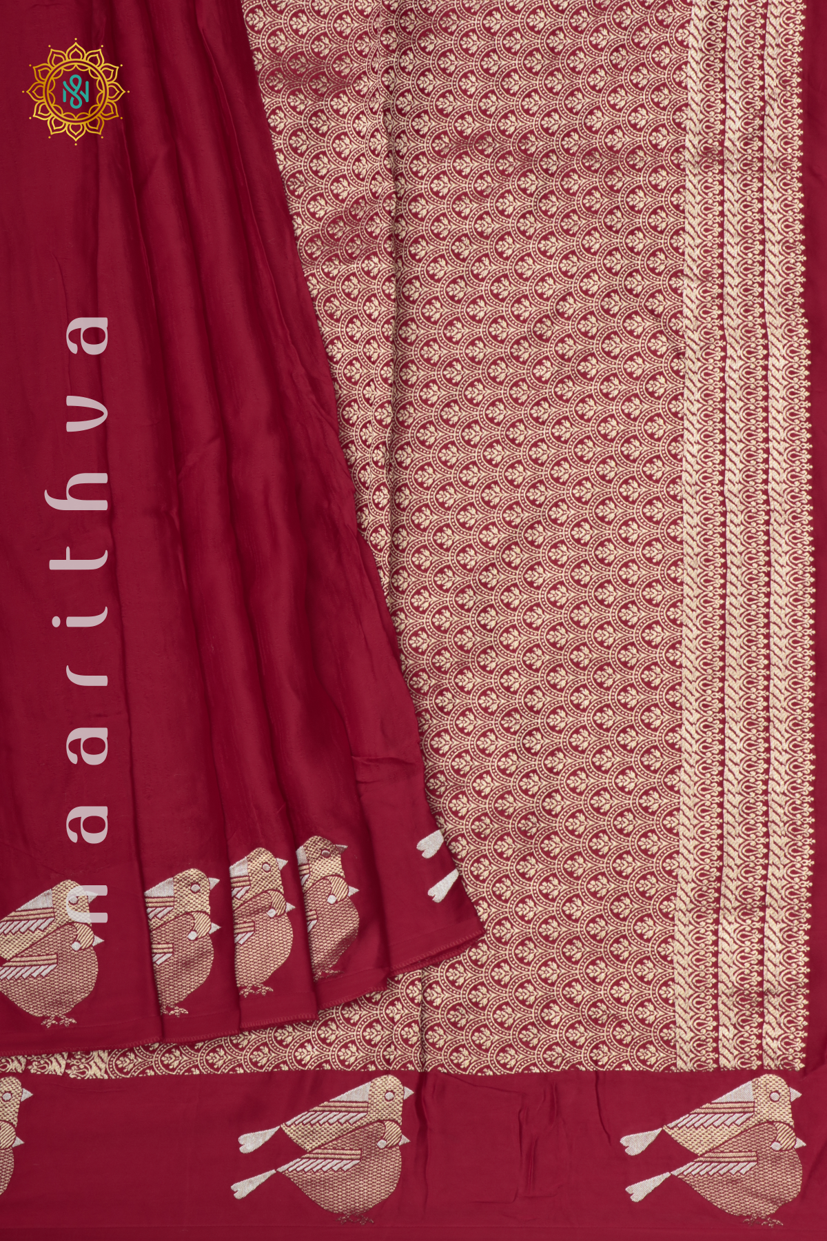 RED - SATIN BANARAS