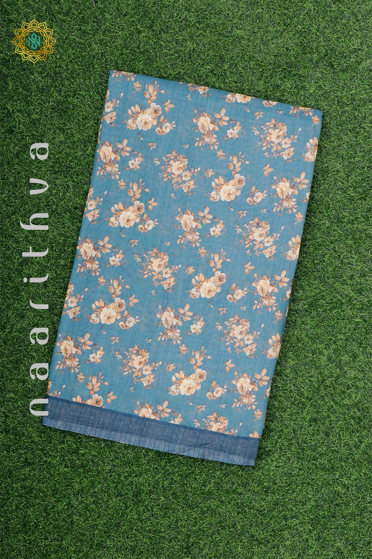 AQUA BLUE - LINEN BY COTTON