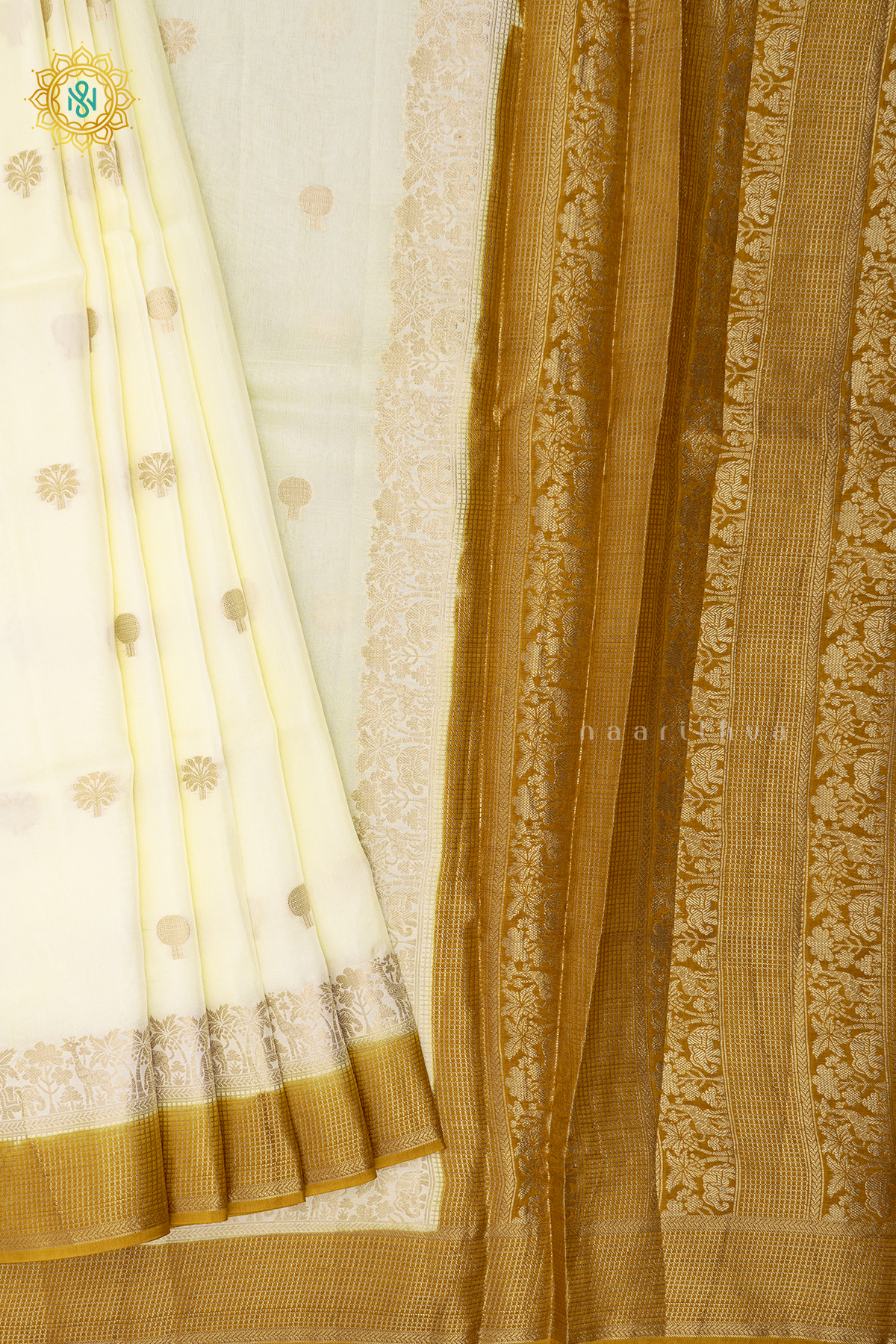 WHITE WITH MUSTARD - DOLA SILK