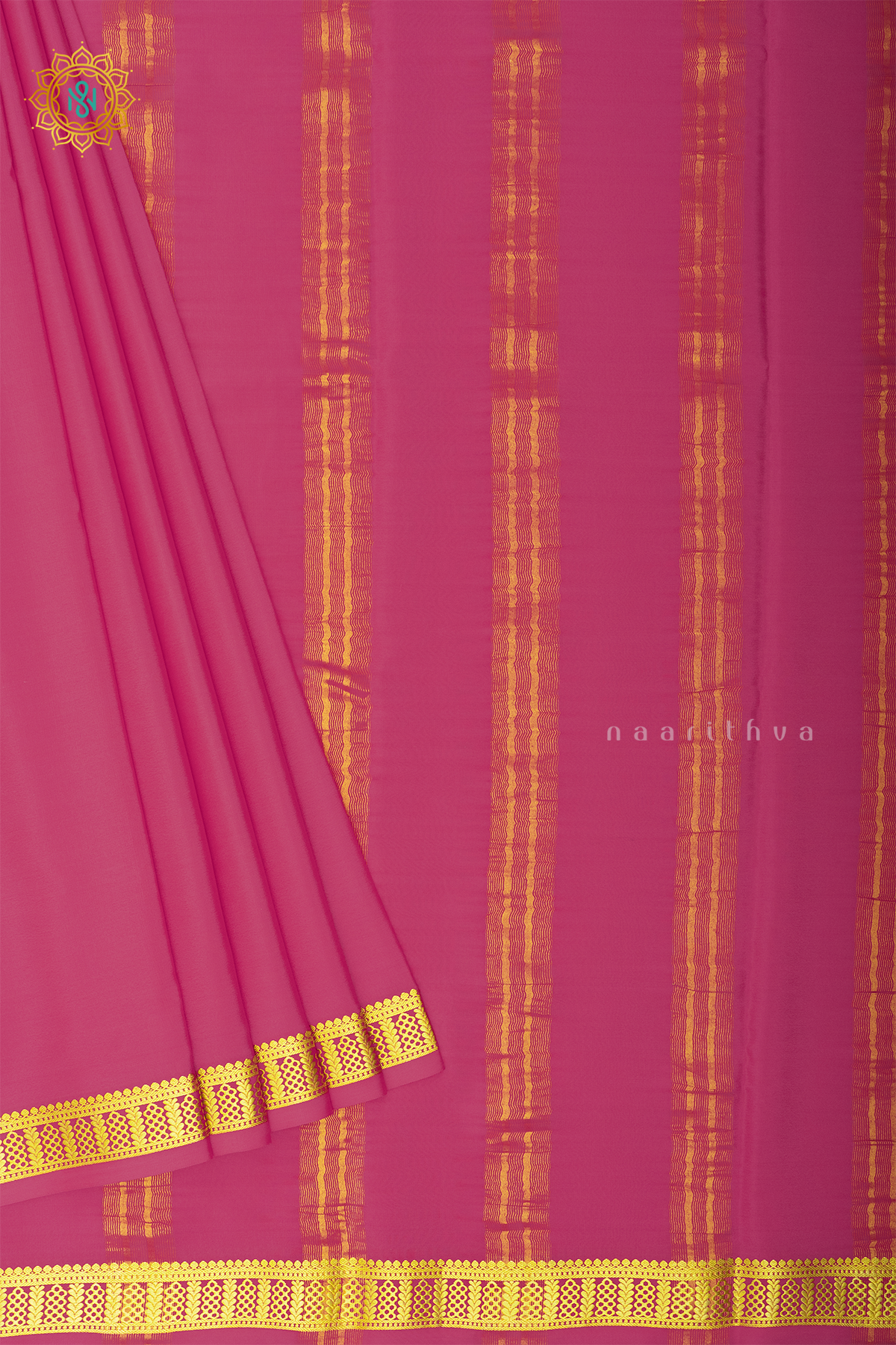 LIGHT PINK - PURE MYSORE CREPE SILK