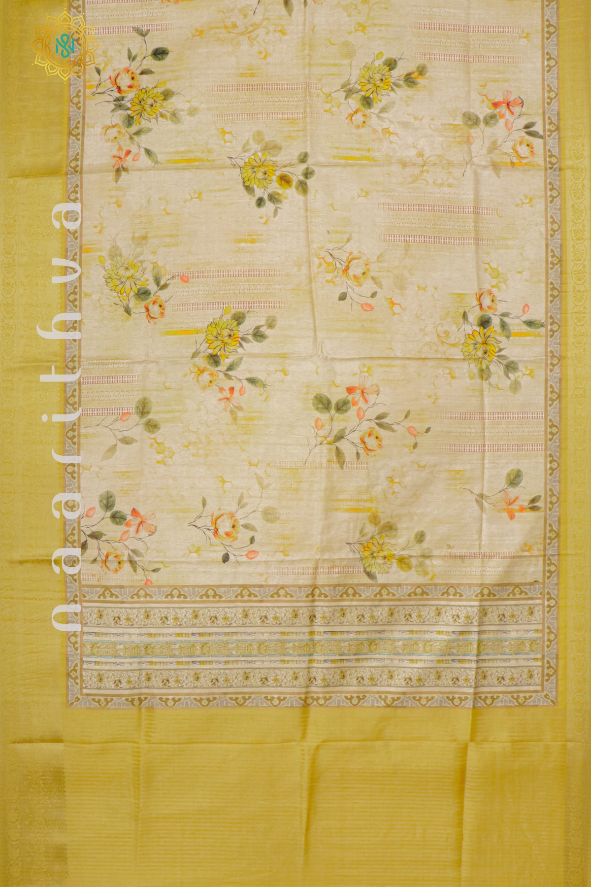 YELLOW - SEMI KOTHA CREPE