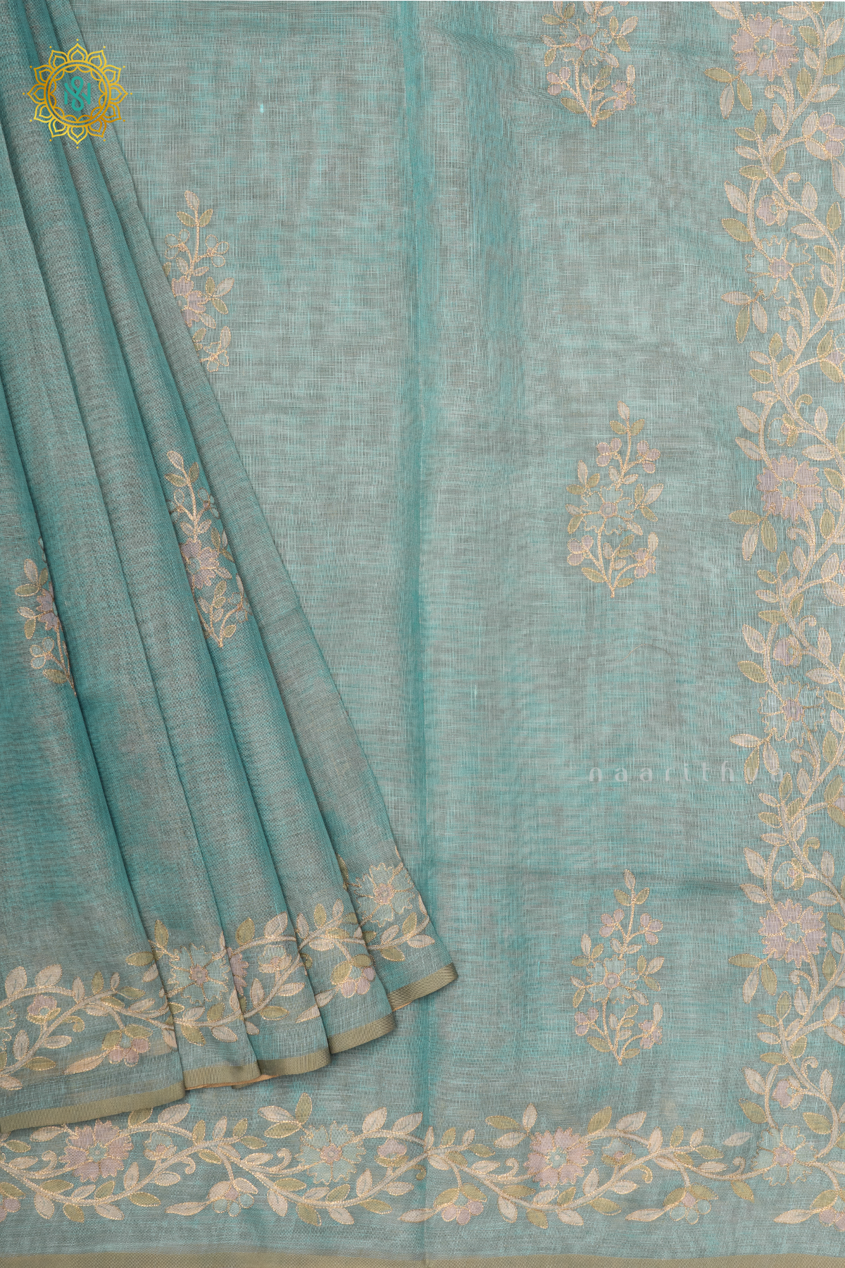 AQUA BLUE - LINEN TISSUE